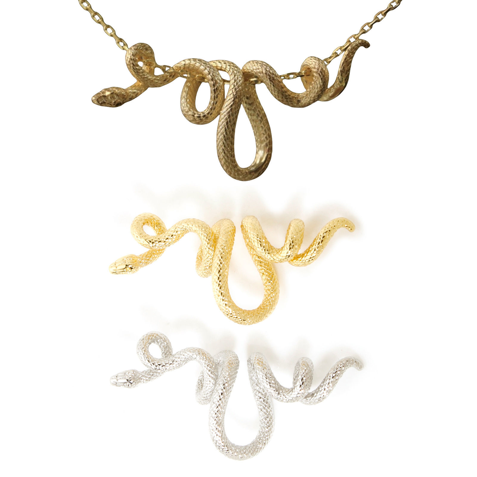 Picture of Brass Pendants Multicolor Snake Animal 3D 3.9cm x 1.7cm