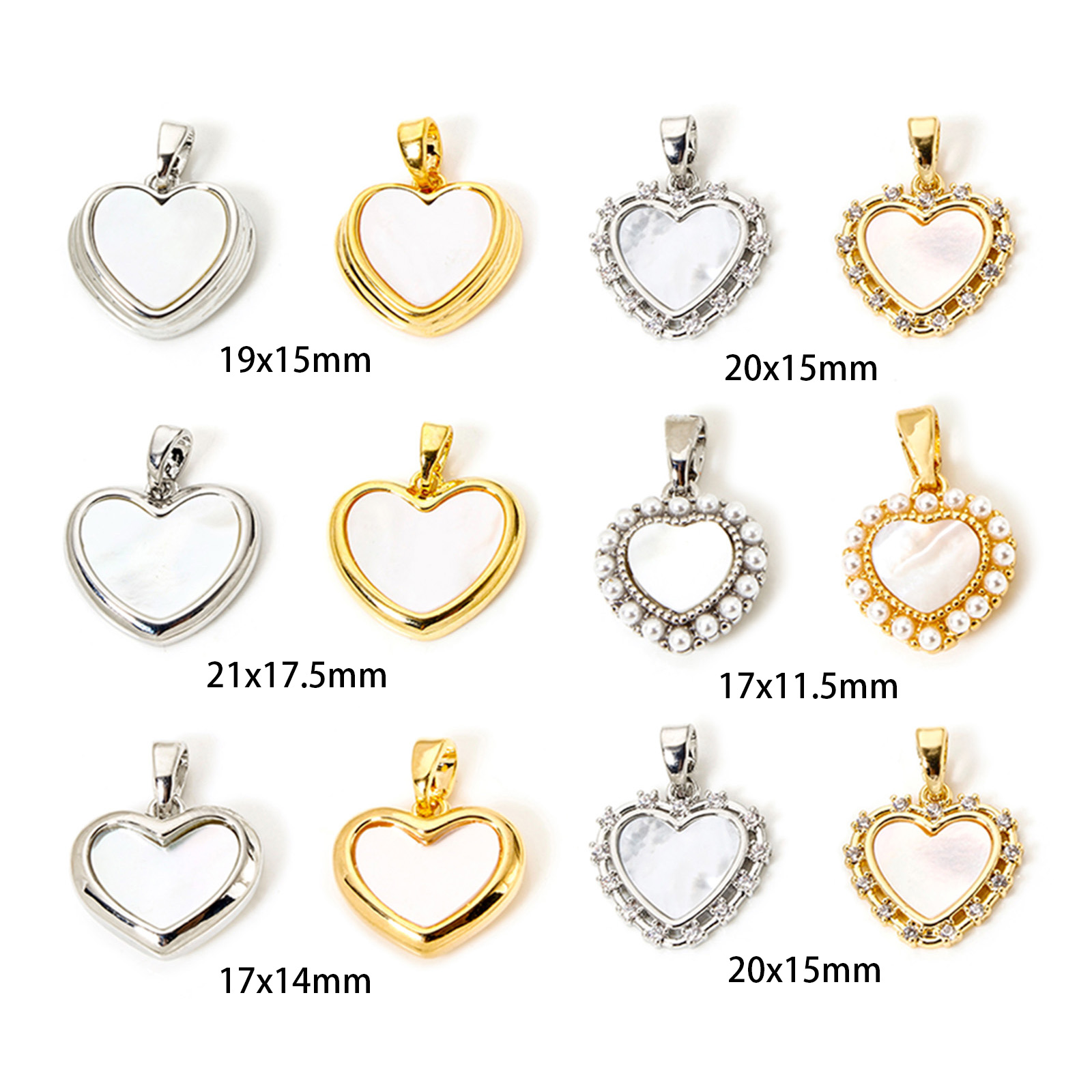 Image de 2 Pcs Pendentif Breloque La Saint Valentin Cœur Multicolore