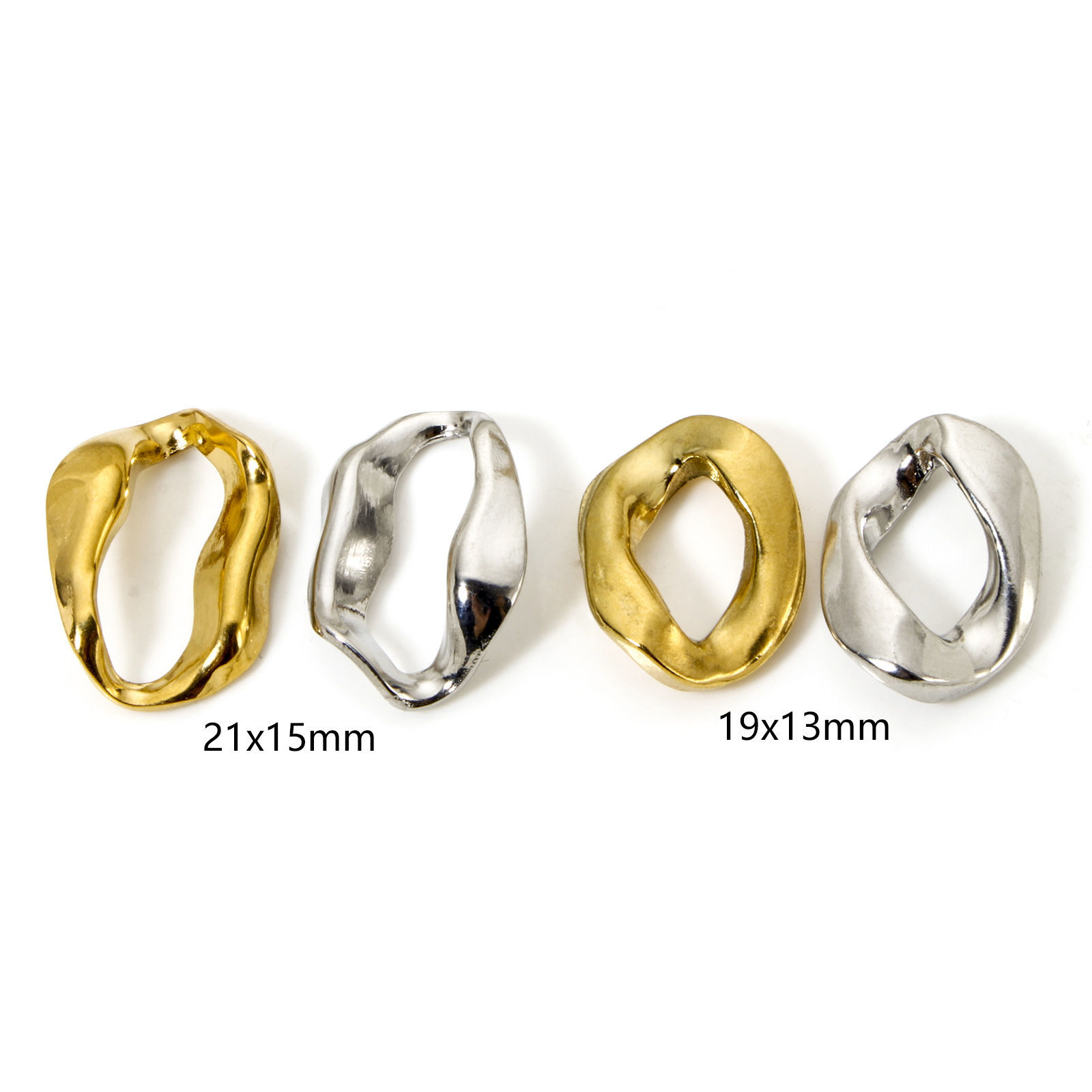 Bild von 304 Edelstahl Steckverbinder Charms Anhänger Geometrie