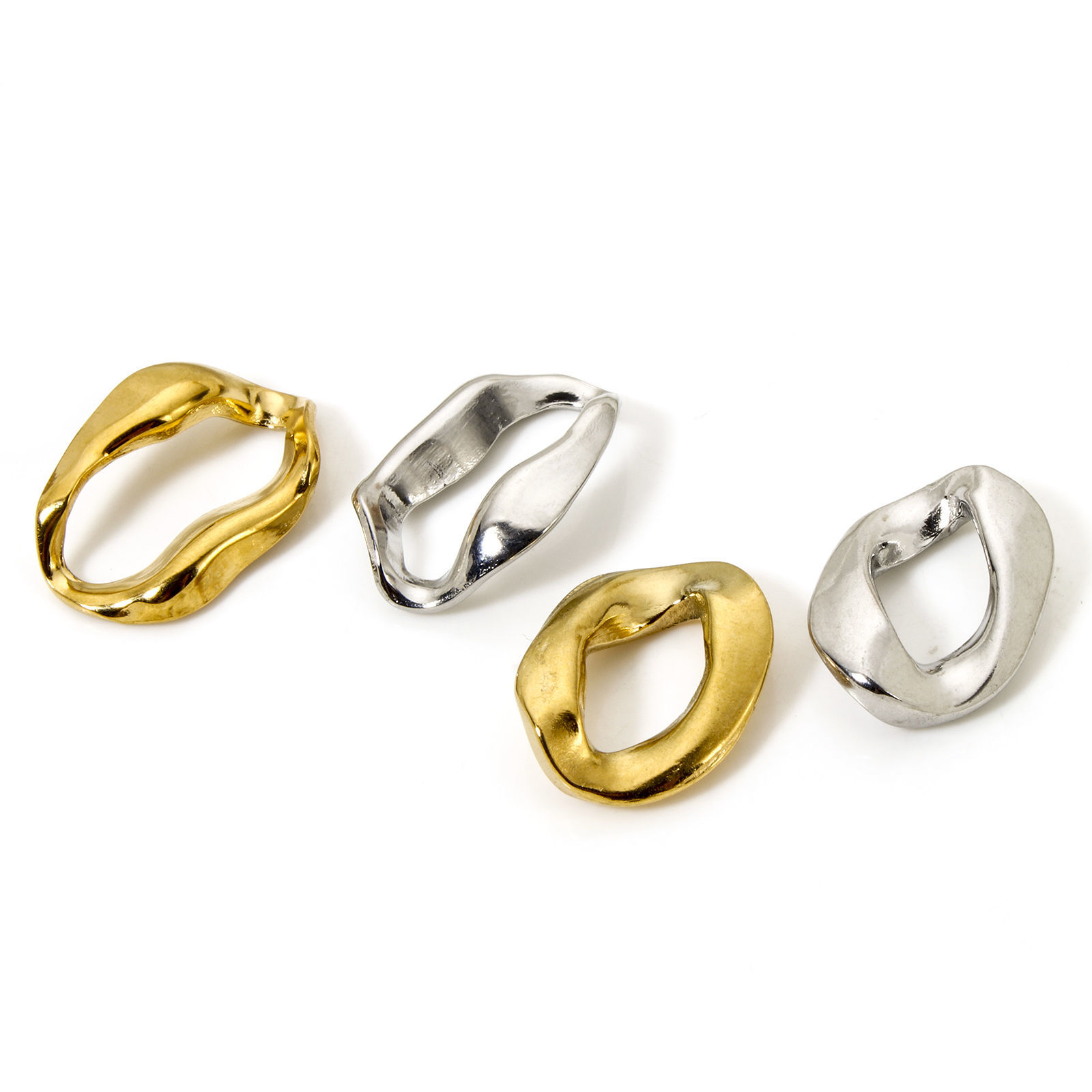 Bild von 304 Edelstahl Steckverbinder Charms Anhänger Geometrie