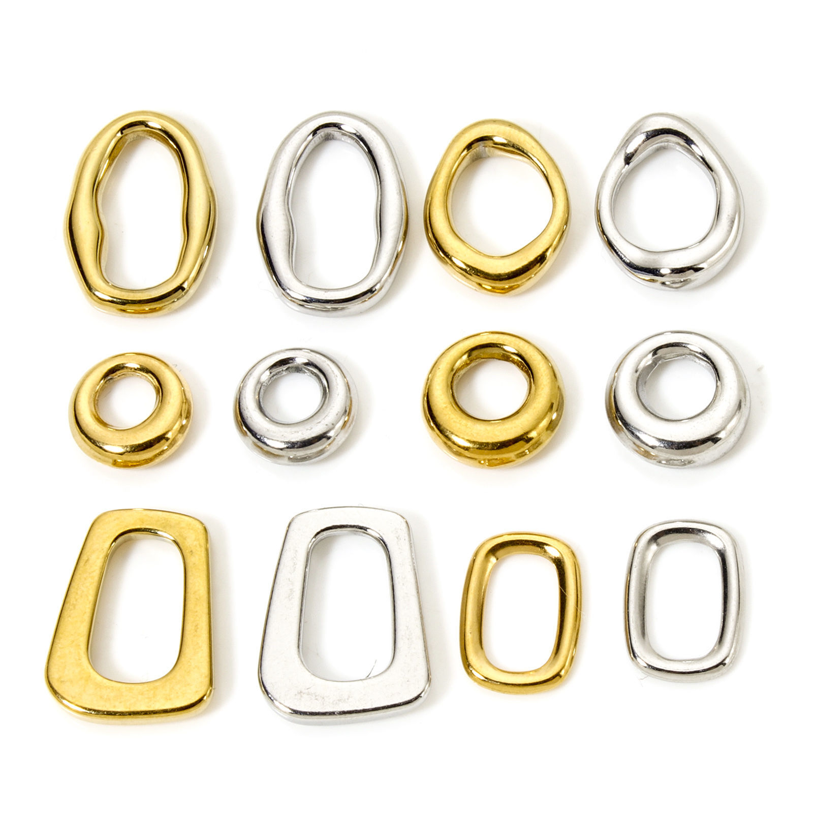 Picture of 304 Stainless Steel Connectors Charms Pendants Geometric