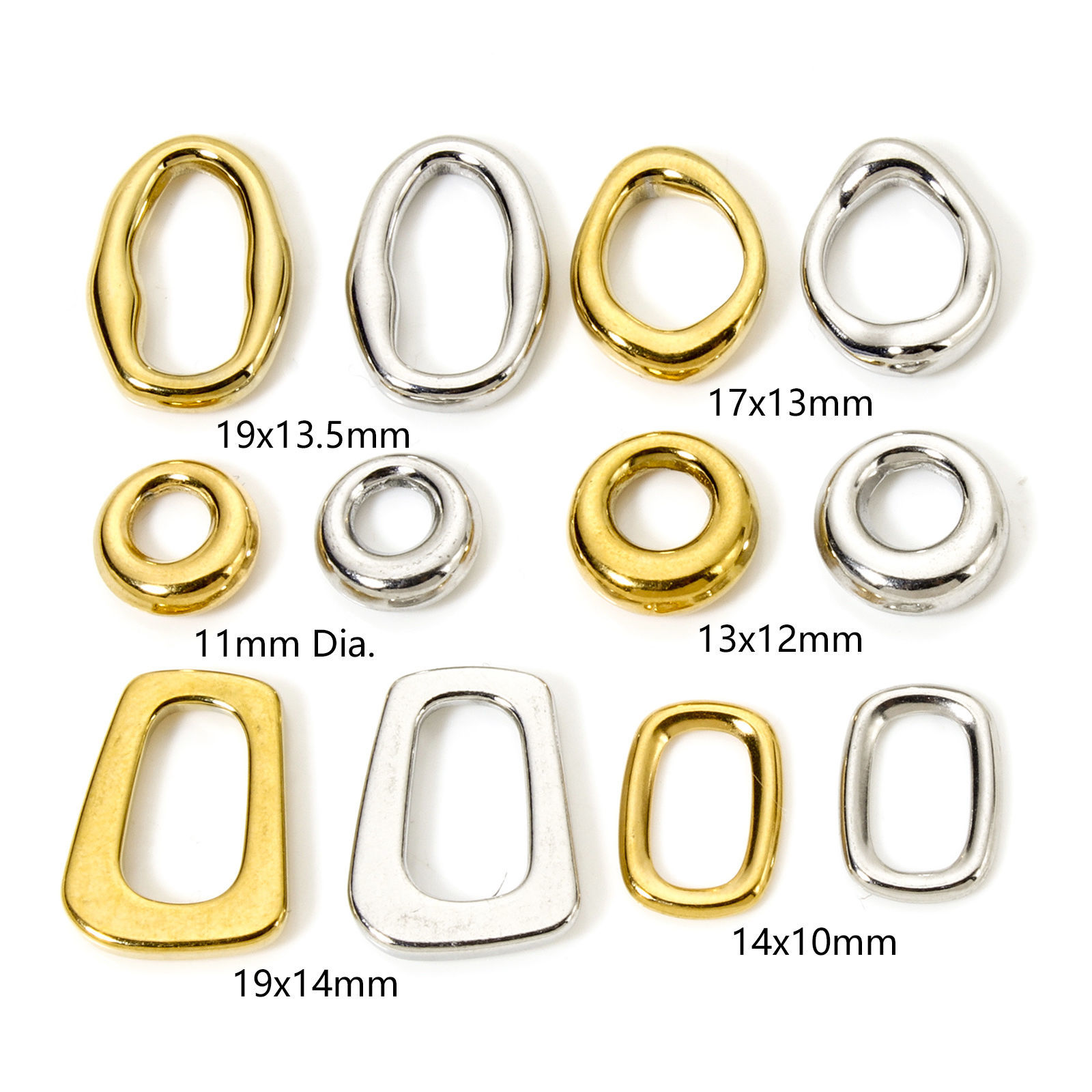 Picture of 304 Stainless Steel Connectors Charms Pendants Geometric