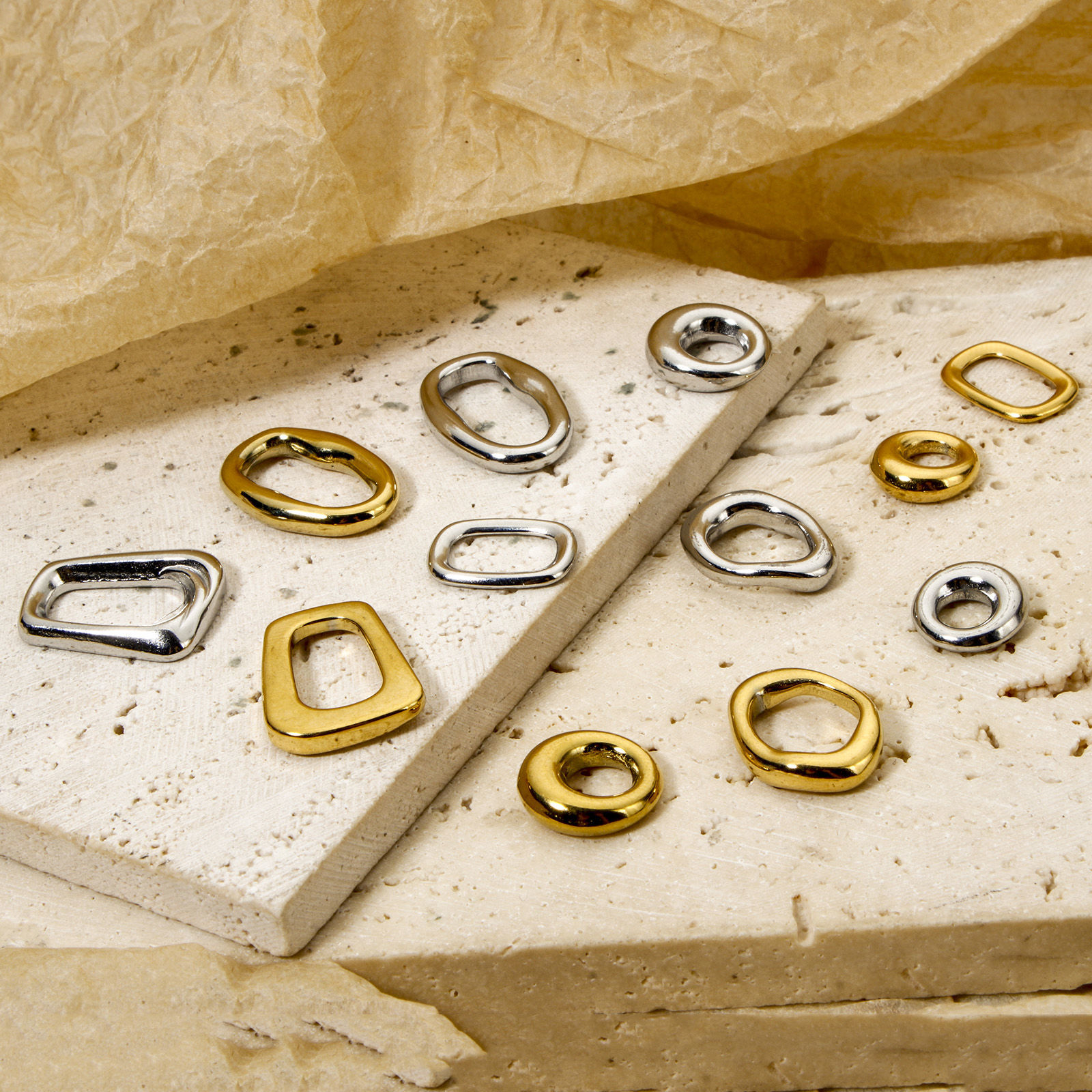 Picture of 304 Stainless Steel Connectors Charms Pendants Geometric
