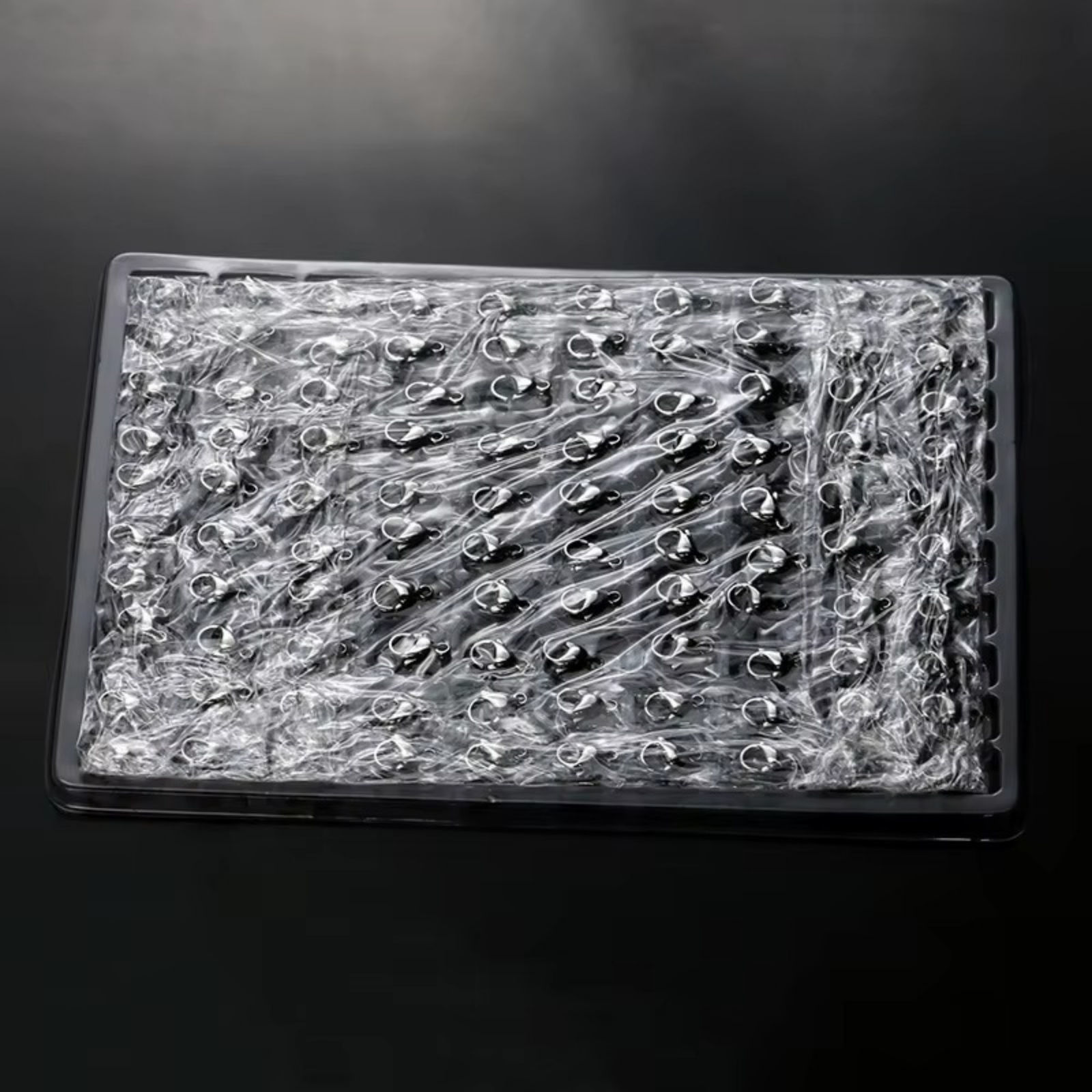 Imagen de 1 Paquete 304 Acero Inoxidable Corchete de la Langosta Tono de Plata Pulido