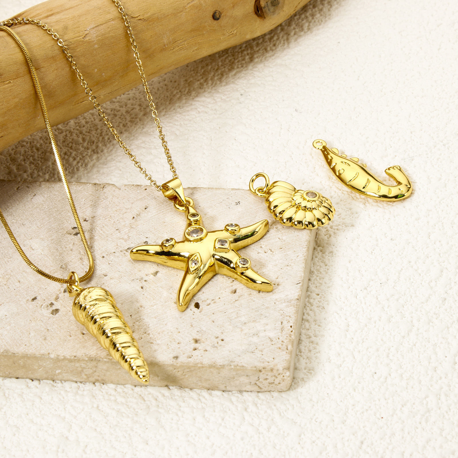 Picture of Eco-friendly Brass Ocean Jewelry Pendants 18K Real Gold Plated
