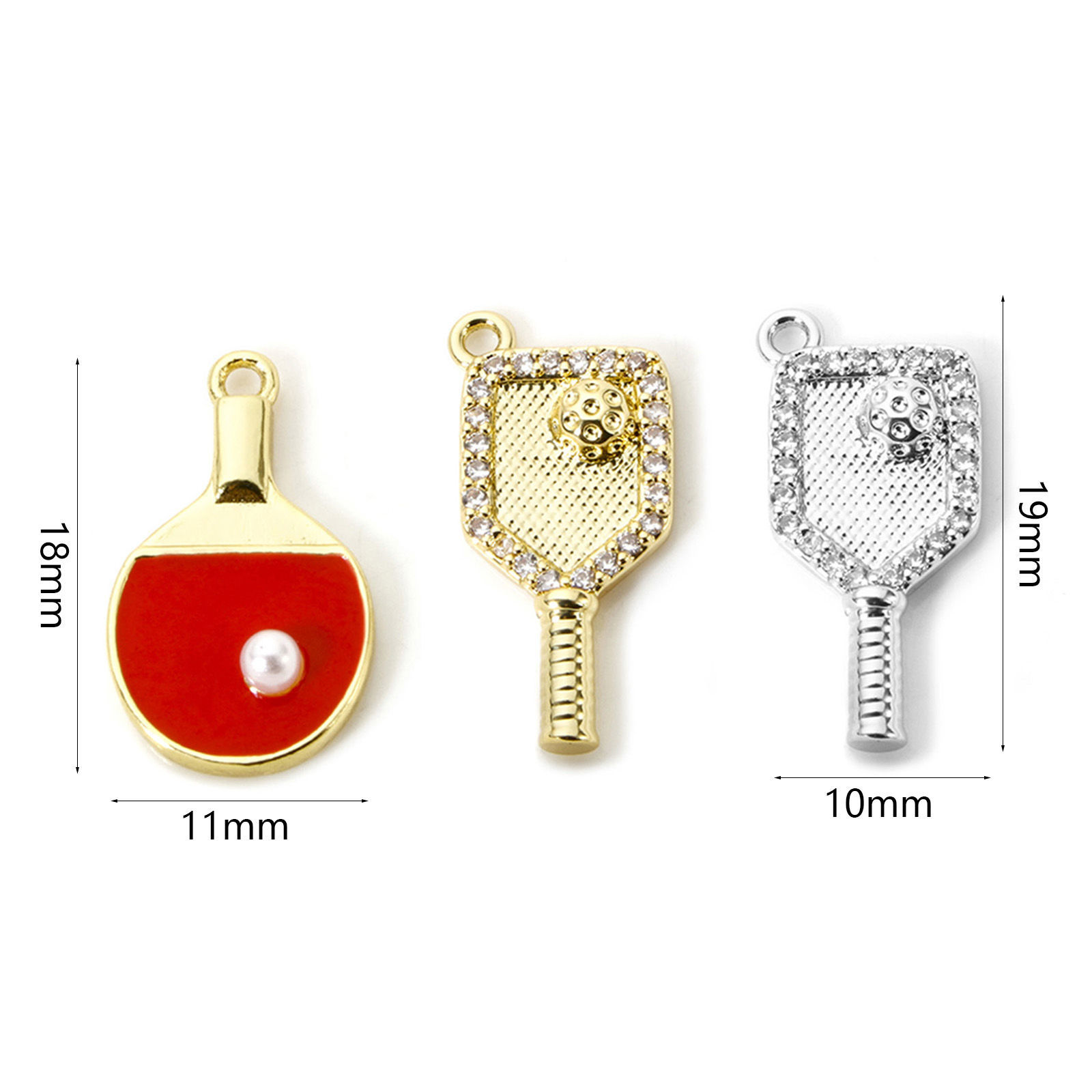 Изображение 1 ШТ Латунь спорт Подвески Ракетка