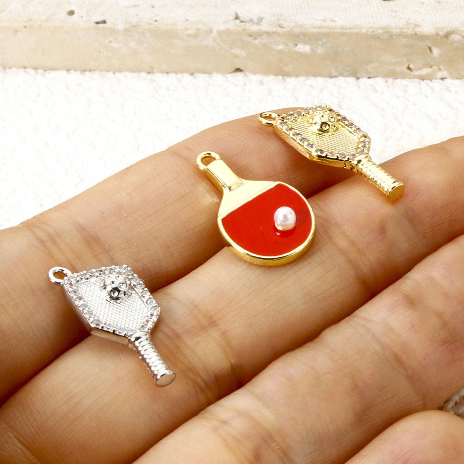 Изображение 1 ШТ Латунь спорт Подвески Ракетка