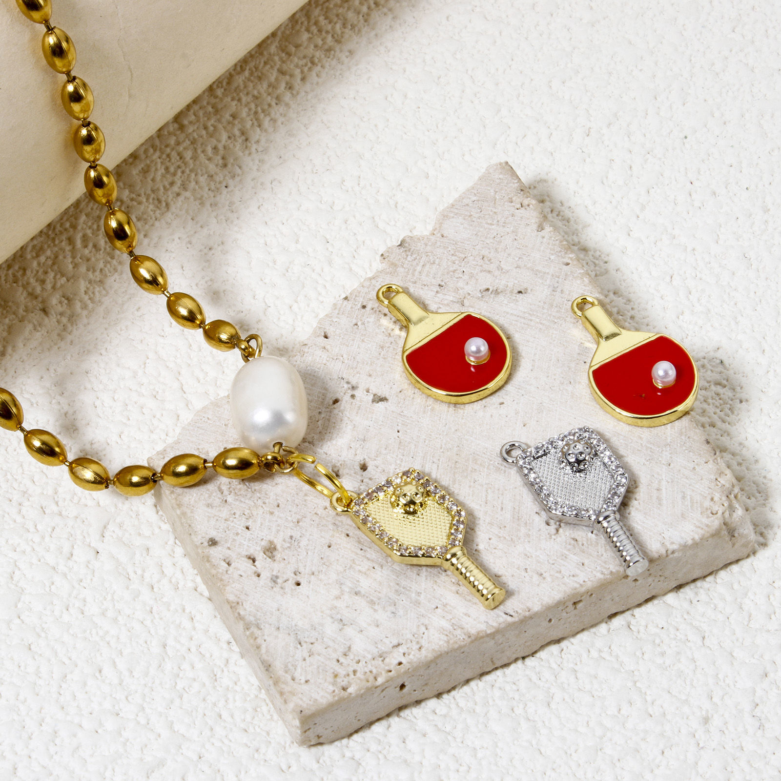 Изображение 1 ШТ Латунь спорт Подвески Ракетка