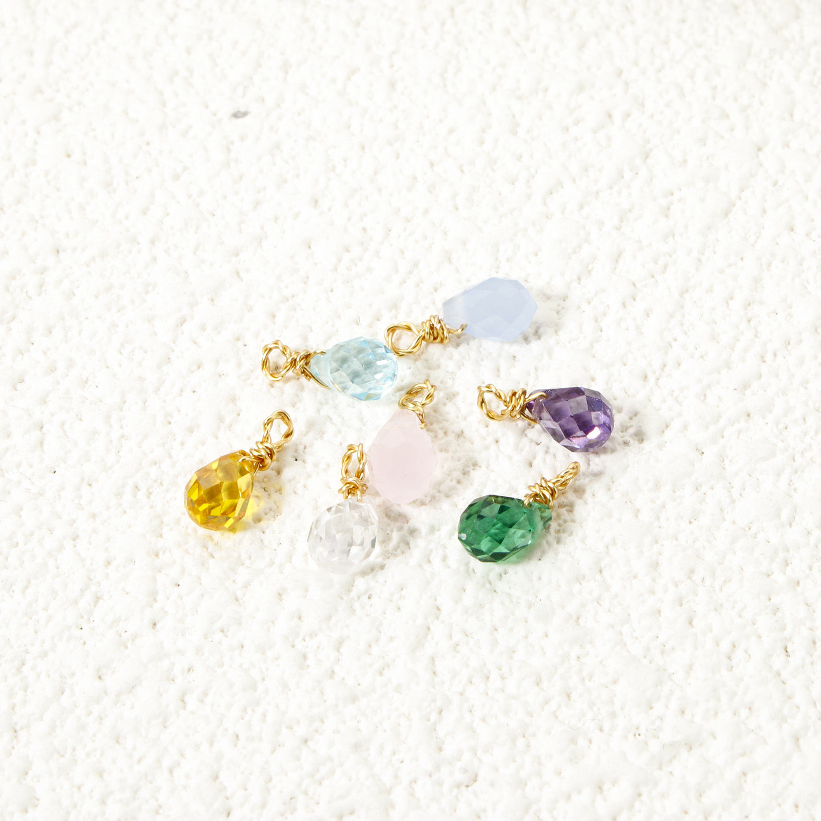 Bild von Umweltfreundliche PVD-Vakuumbeschichtung 304 Edelstahl Mini Charms Tropfen Vergoldet Facettiert 10mm x 4mm