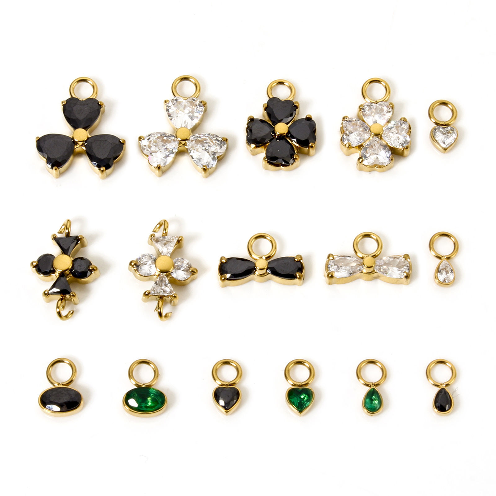 Picture of Eco-friendly PVD Vacuum Plating 304 Stainless Steel Charms 14K Real Gold Plated