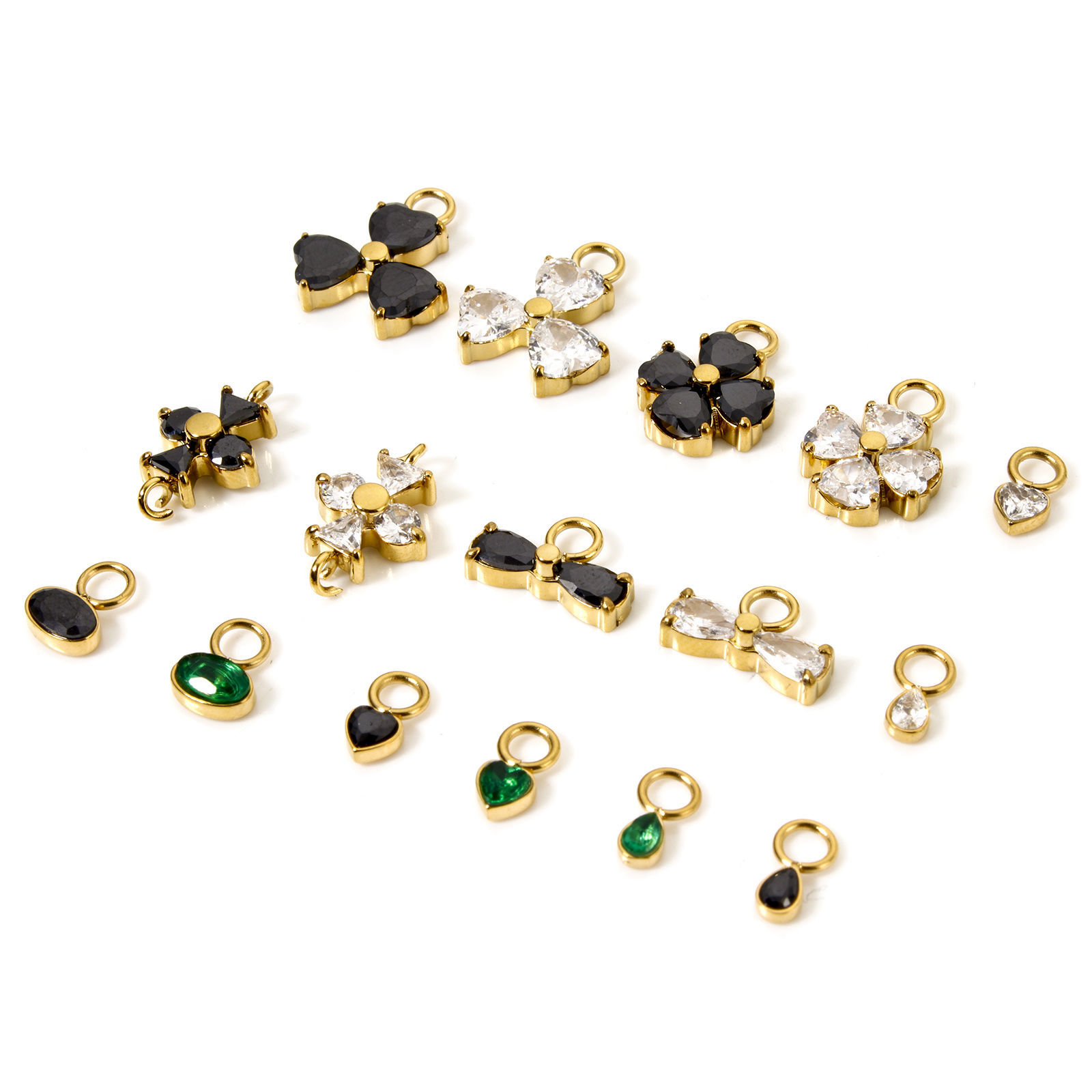 Picture of Eco-friendly PVD Vacuum Plating 304 Stainless Steel Charms 14K Real Gold Plated