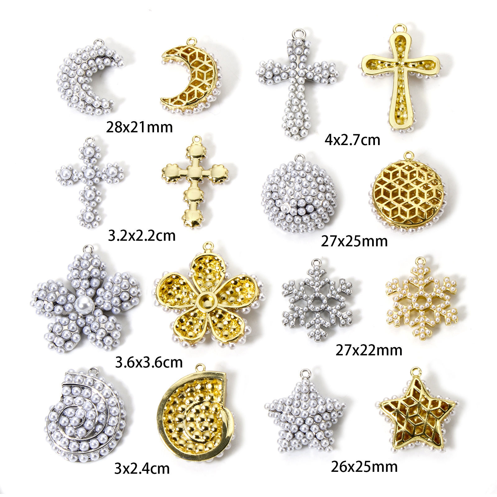 Изображение 1 ШТ Латунь Подвески С Исскуственными Жемчугами