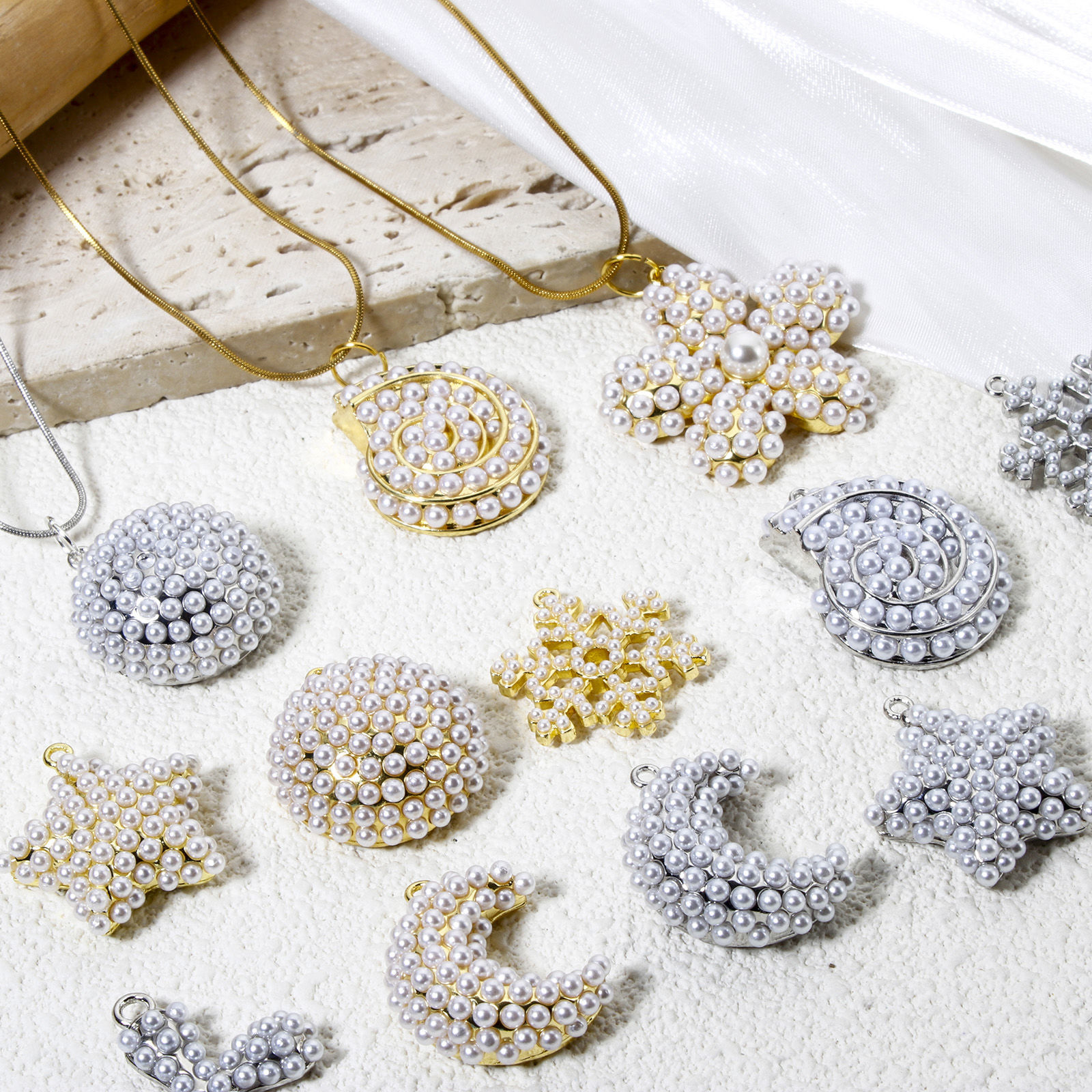 Изображение 1 ШТ Латунь Подвески С Исскуственными Жемчугами