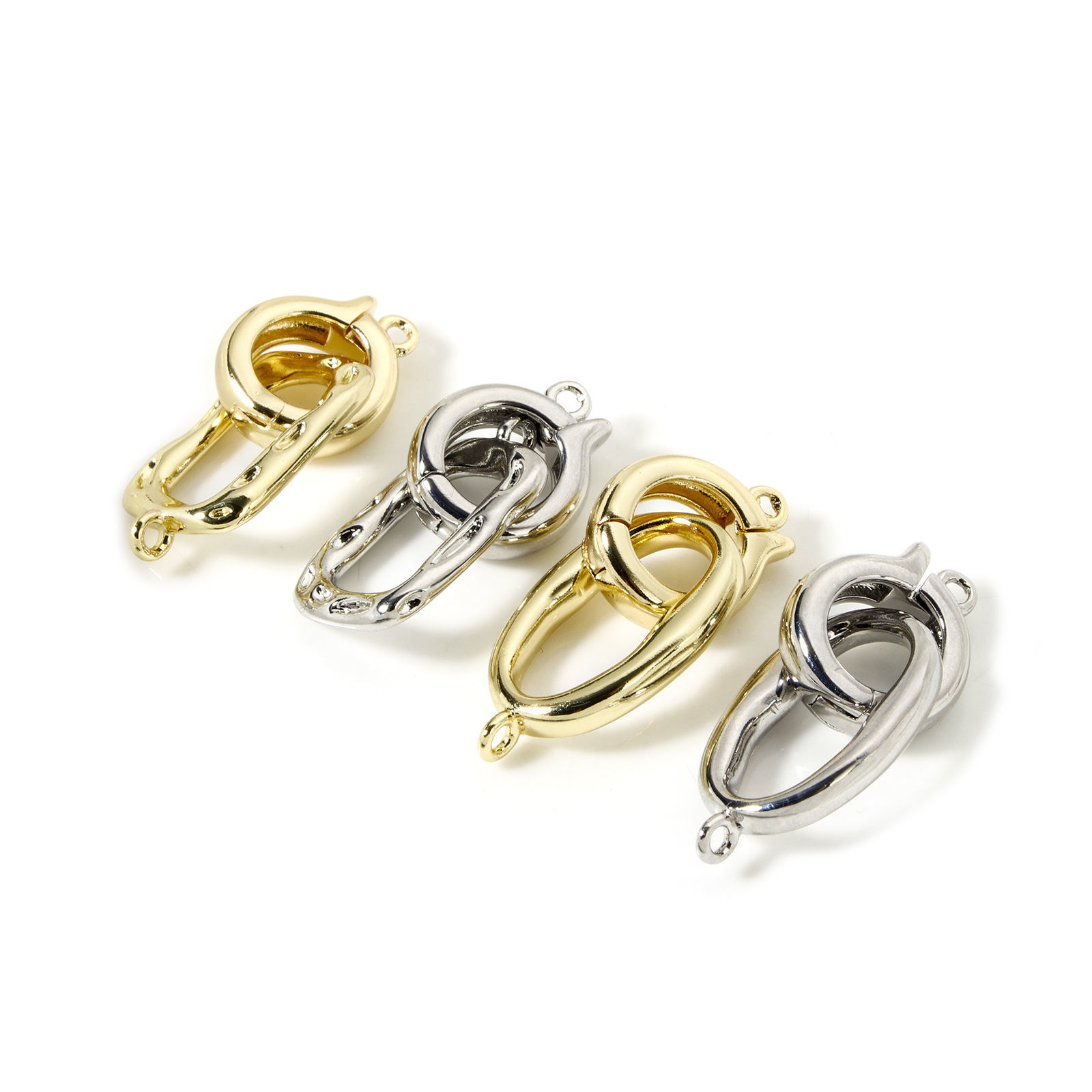 Picture of Eco-friendly Brass Fold Over Clasps Geometric Real Gold Plated