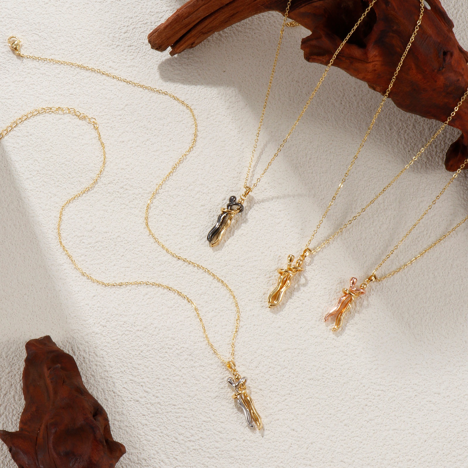 Image de 1 Pièce Collier à Pendentif Chaîne Maille Forçat La Saint Valentin en Laiton Hip Hop Multicolore Amoureux 3D Unisexe 46cm + 6cm long