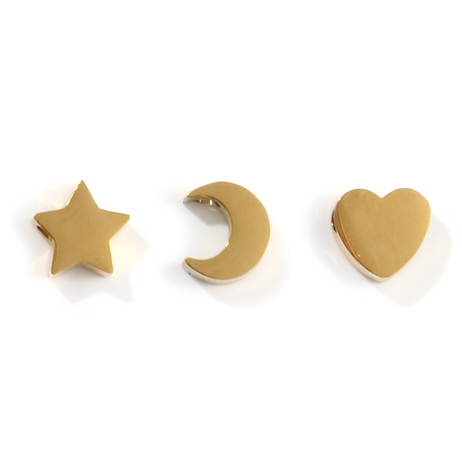 Picture of Eco-friendly PVD Vacuum Plating 304 Stainless Steel Mini Charms 18K Gold Plated Geometric Double-sided Polishing