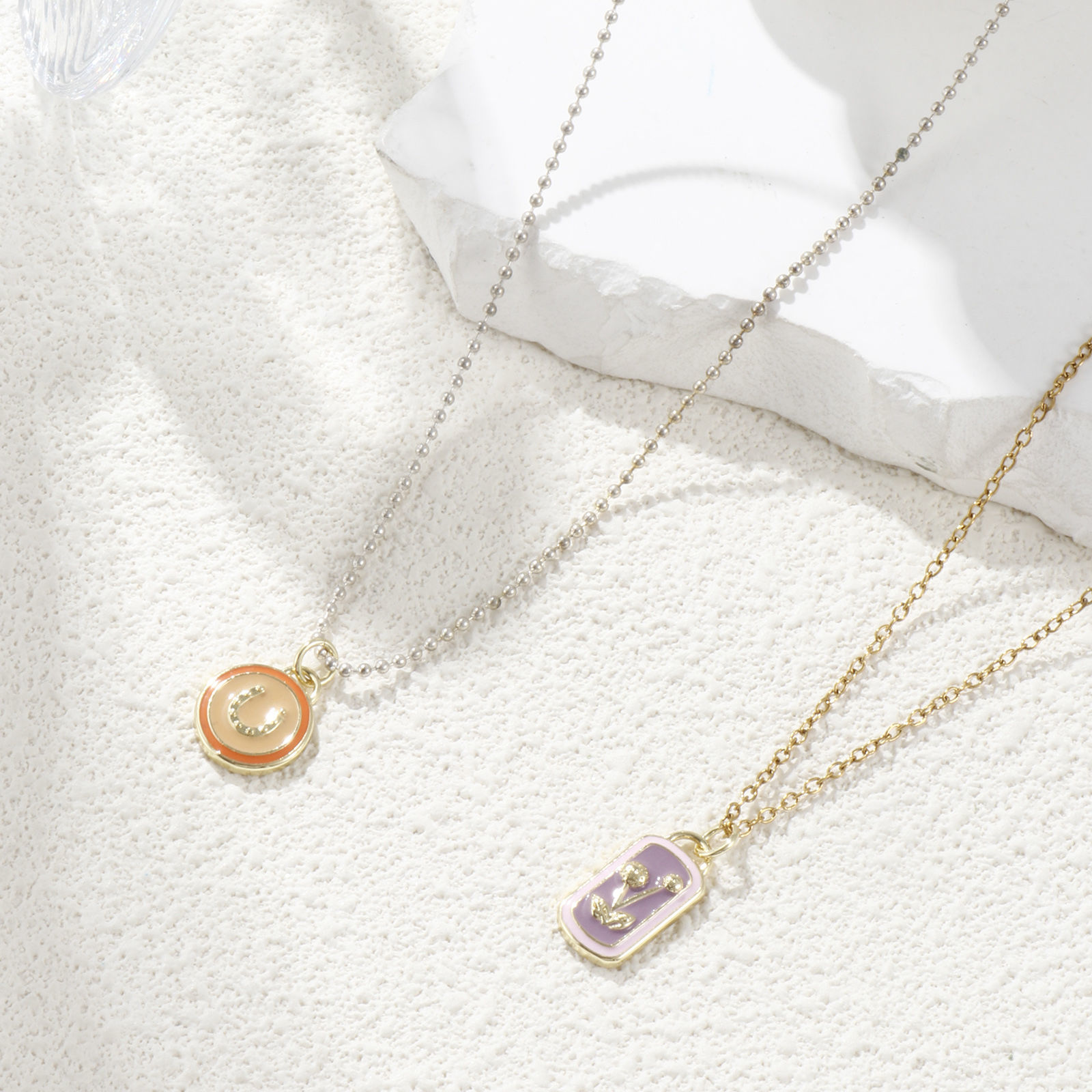 Picture of 1 Piece Eco-friendly Brass Charms 18K Real Gold Plated Multicolor Enamel Geometric