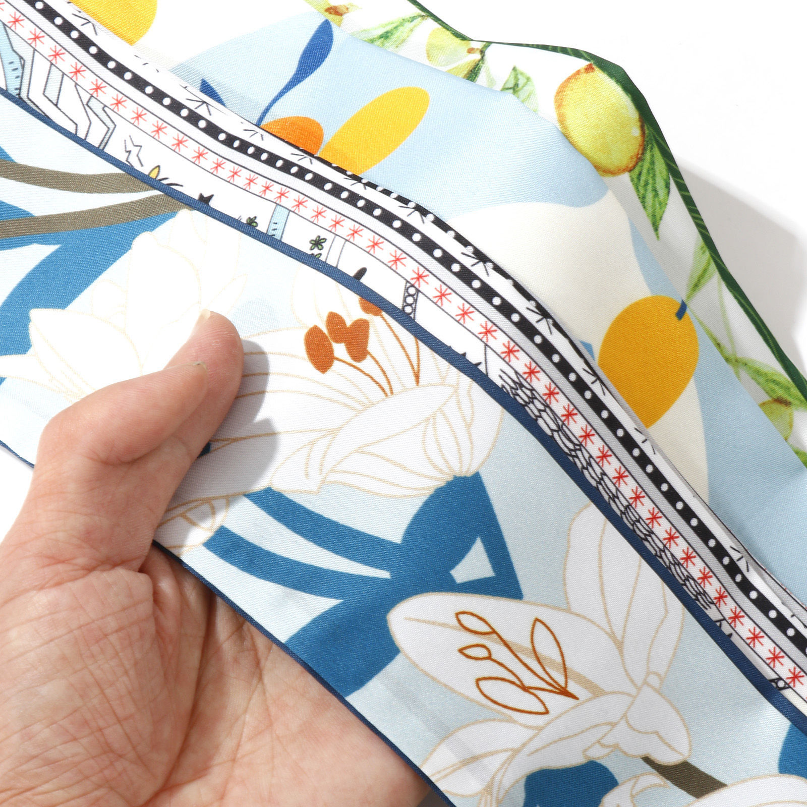 Picture of Polyester Multifunction Skinny Scarf Multicolor 98cm x 6cm