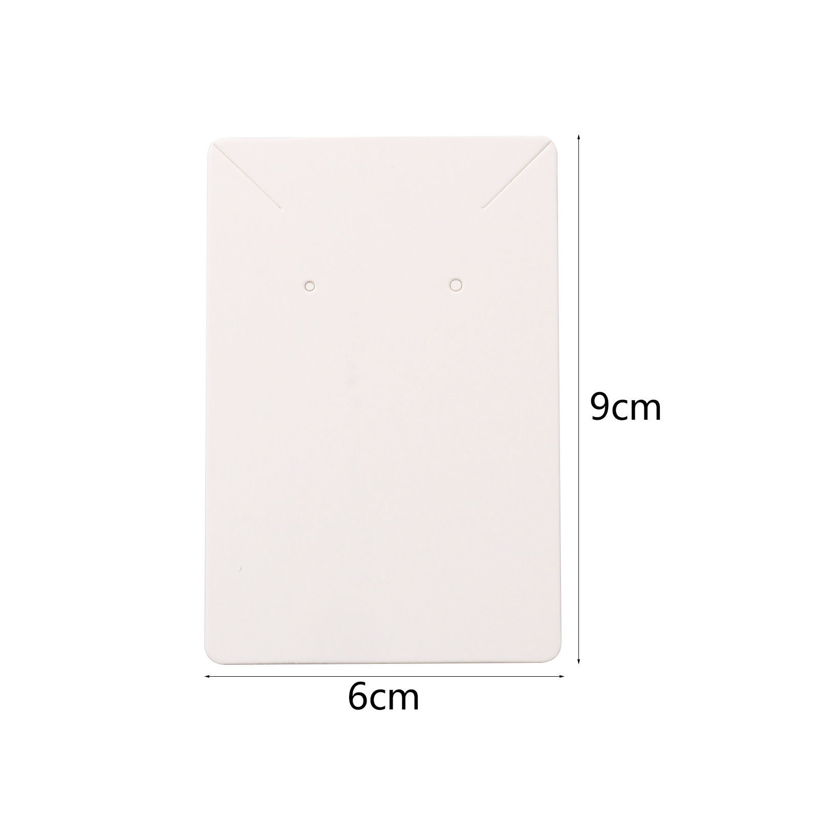 Picture of Paper Jewelry Necklace Earrings Display Card Multicolor Rectangle 9cm x 6cm