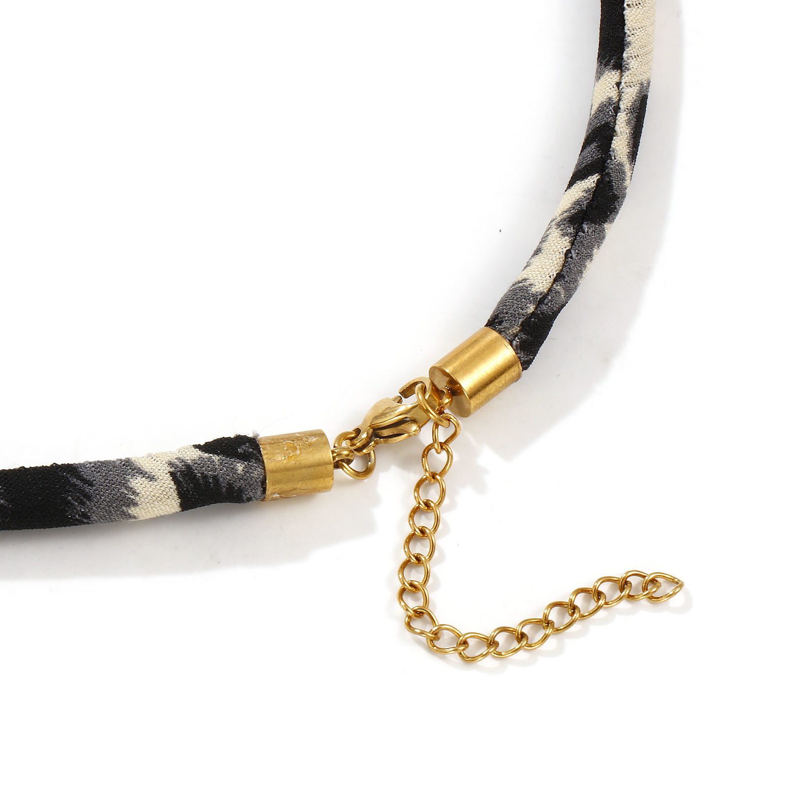 Picture of 18K Real Gold Plated Pendant Charm Necklace, 304 Stainless Steel & Polyester 45cm(17.7") + 5cm(2"), Unisex, Exquisite Retro Gift, Eco-friendly PVD Vacuum Plating