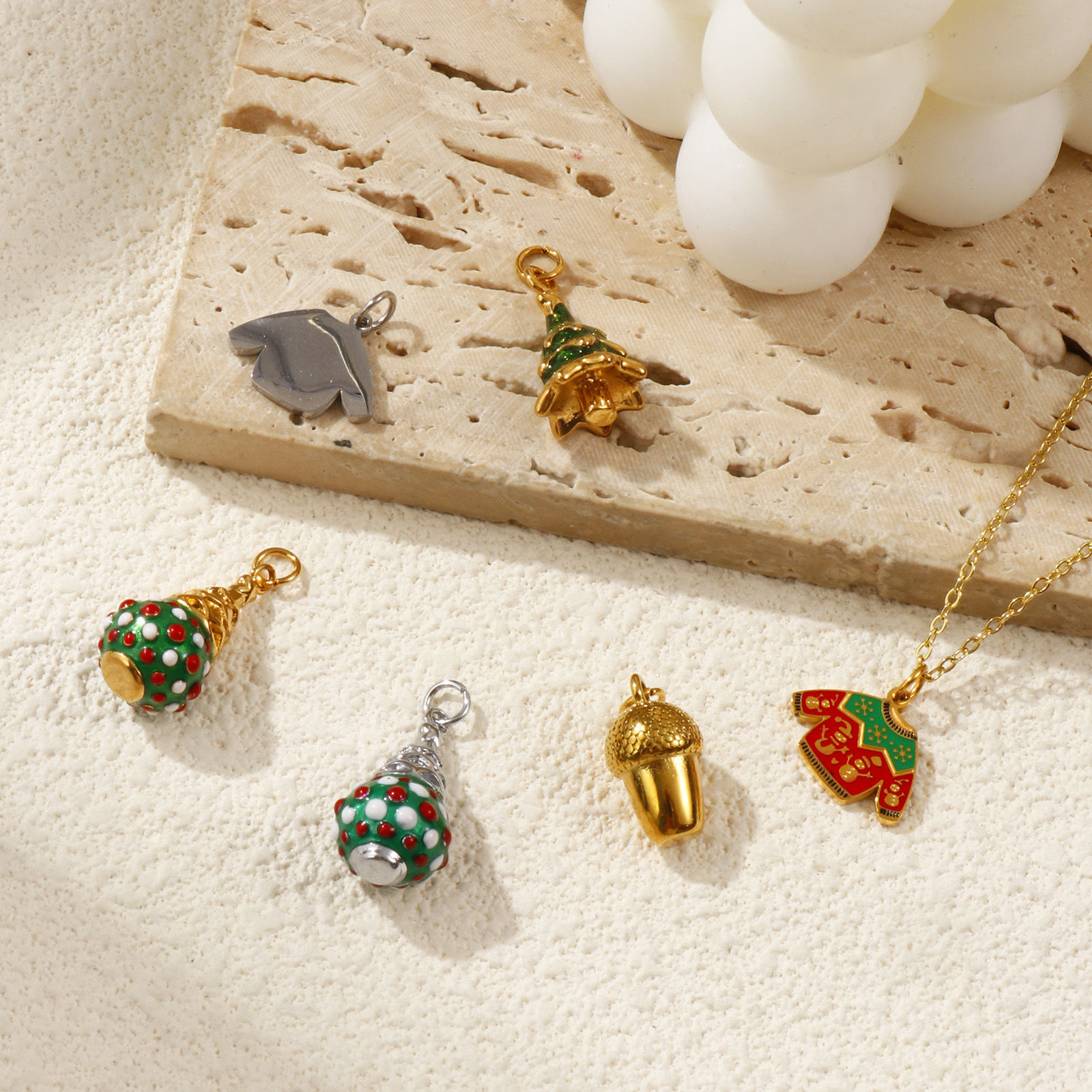 Picture of Eco-friendly 304 Stainless Steel Christmas Charms Multicolor