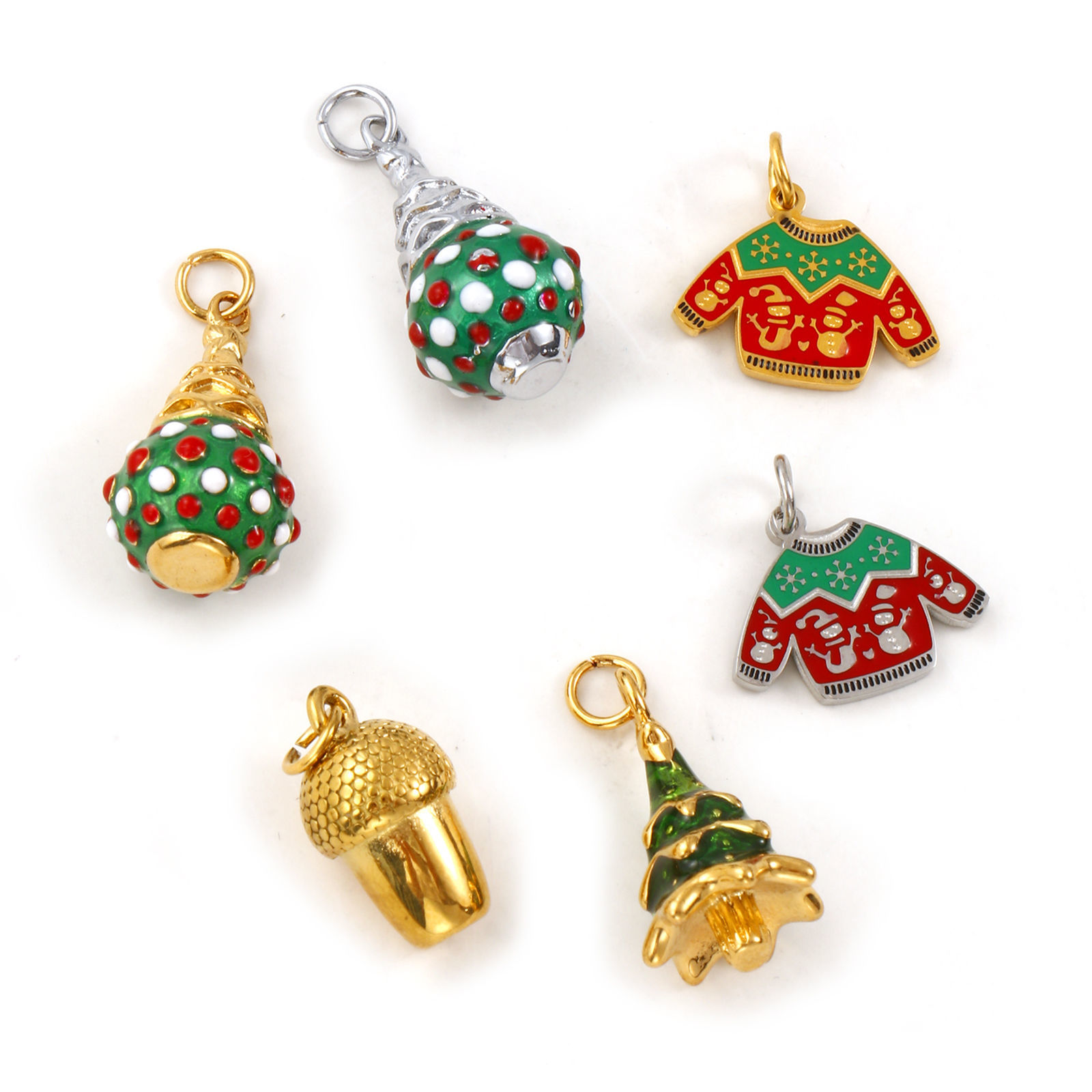 Picture of Eco-friendly 304 Stainless Steel Christmas Charms Multicolor