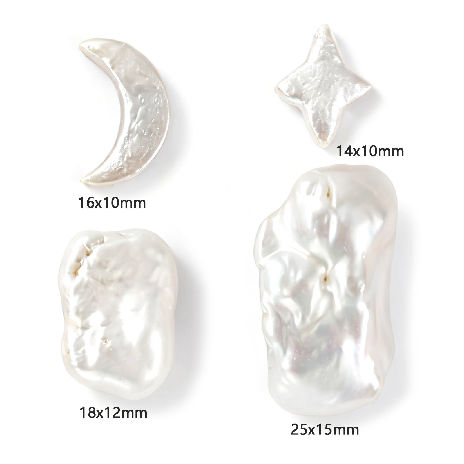 Bild von Barock Natur Perle Perlen zur DIY-Schmuckherstellung Weiß