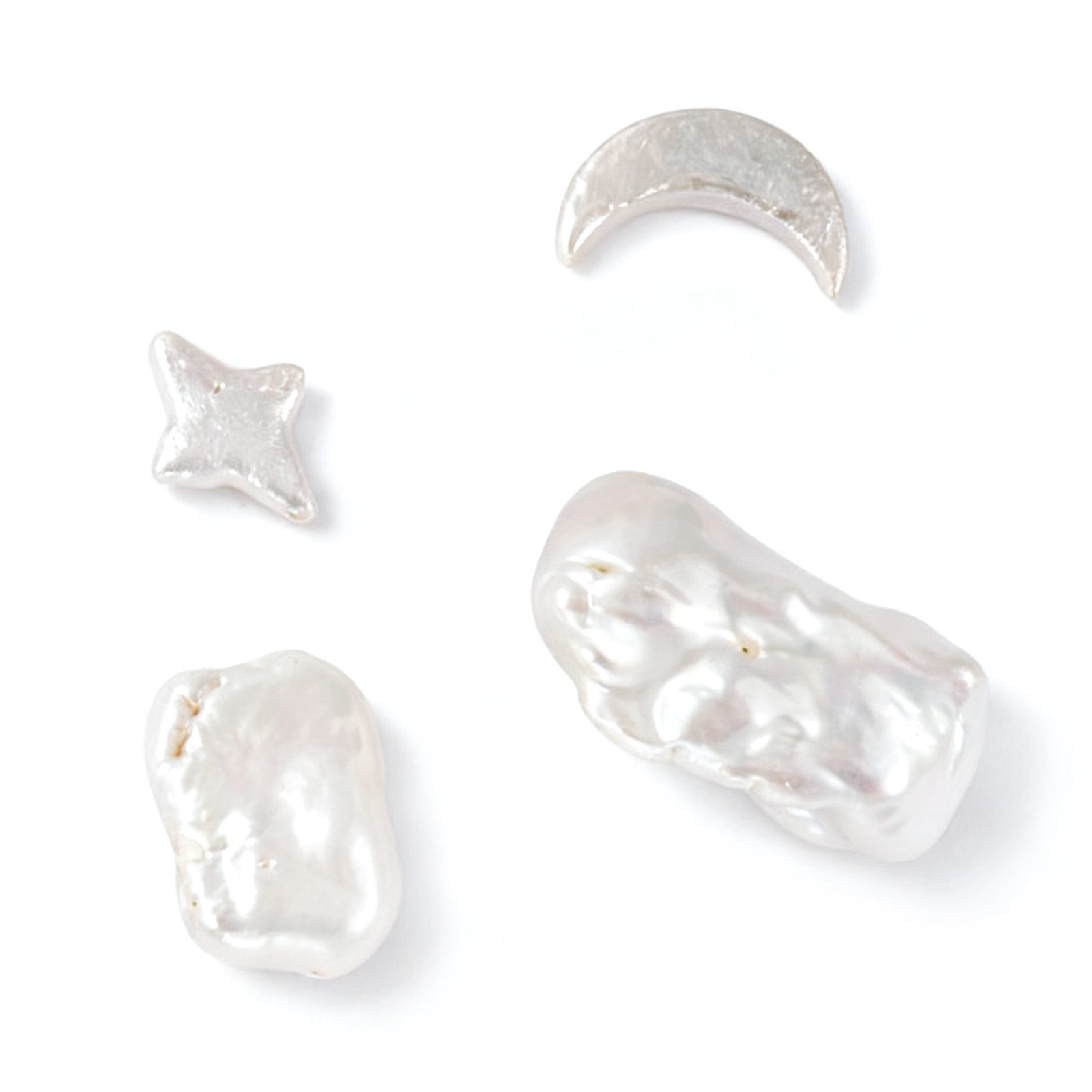 Bild von Barock Natur Perle Perlen zur DIY-Schmuckherstellung Weiß