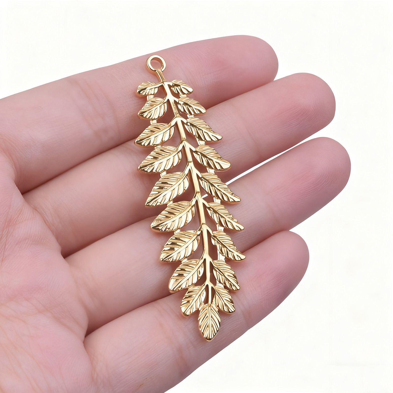 Bild von Umweltfreundliche PVD-Vakuumbeschichtung 304 Edelstahl Anhänger 18K Vergoldet