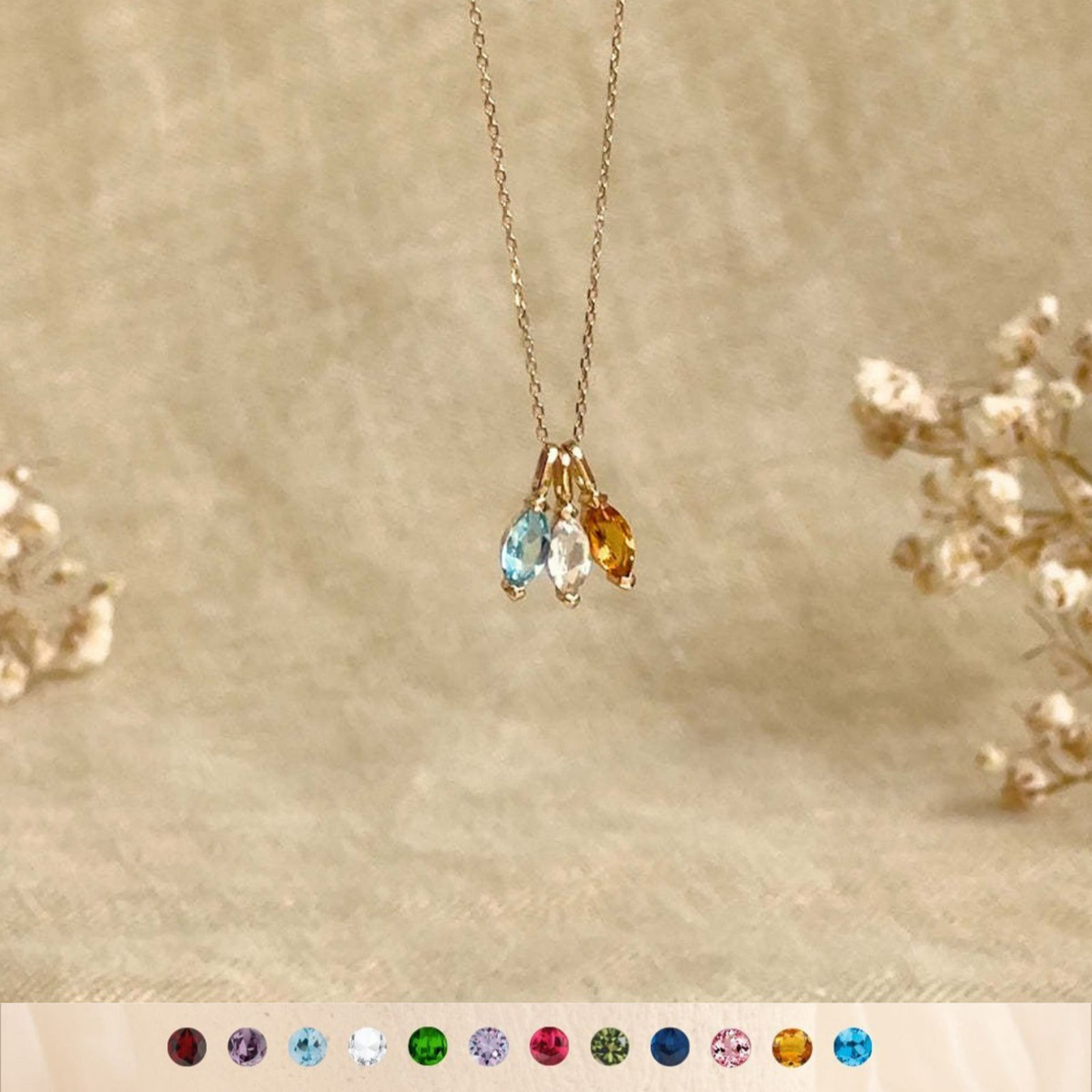 Bild von Umweltfreundliche PVD-Vakuumbeschichtung 304 Edelstahl & Zirkon Monatsstein Charms 18K Echtgold plattiert Marquise 11mm x 3mm