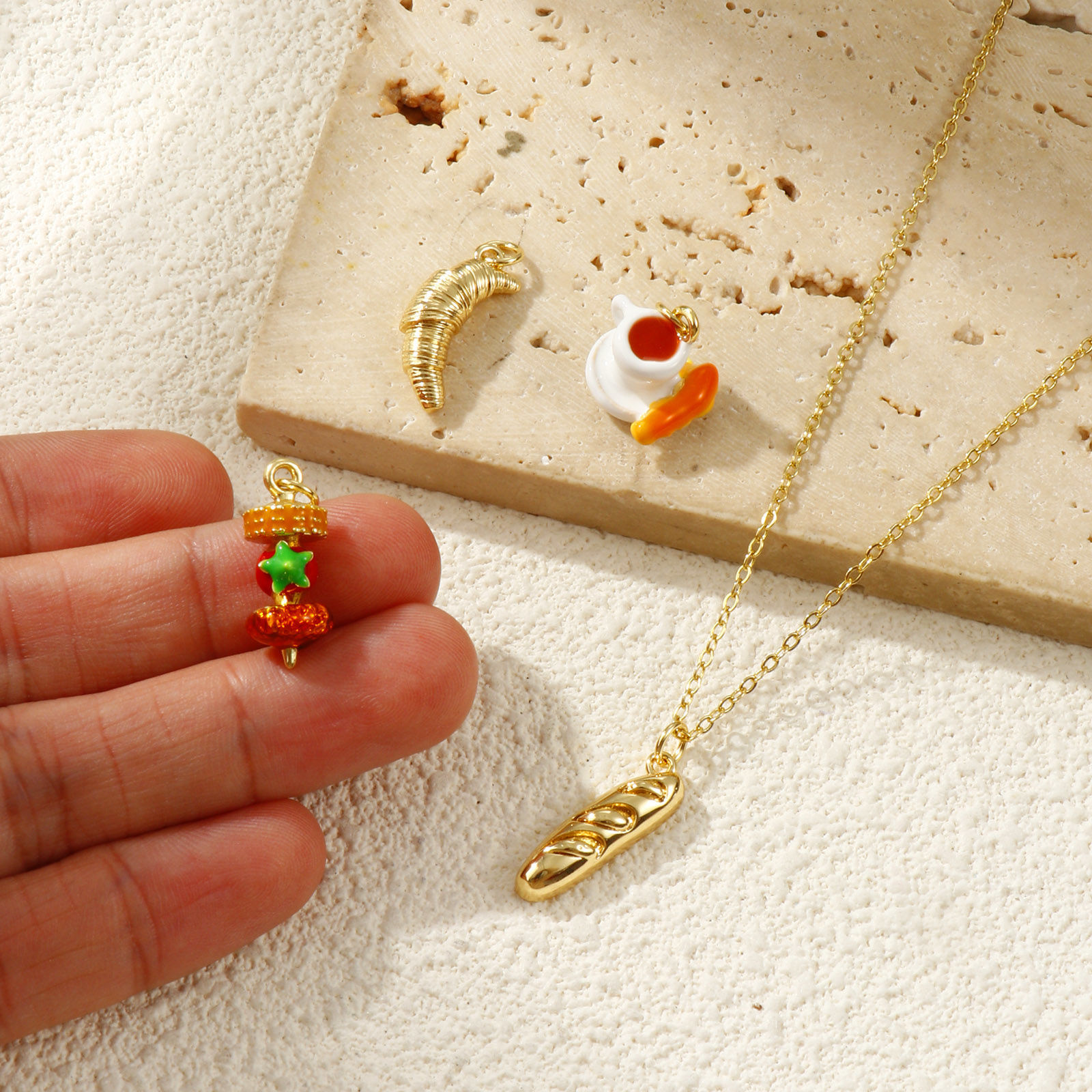 Picture of Eco-friendly Brass Charms 18K Real Gold Plated 3D