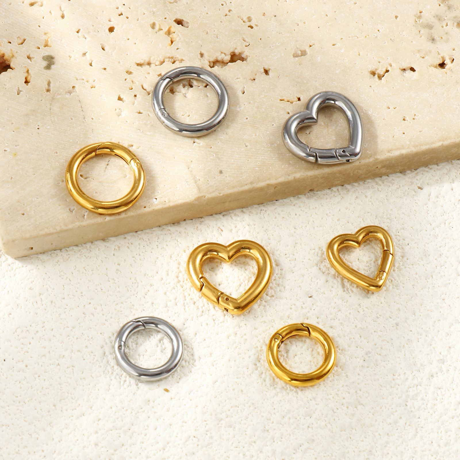 Picture of 1 Piece Eco-friendly 304 Stainless Steel Bolt Spring Ring Clasps Multicolor