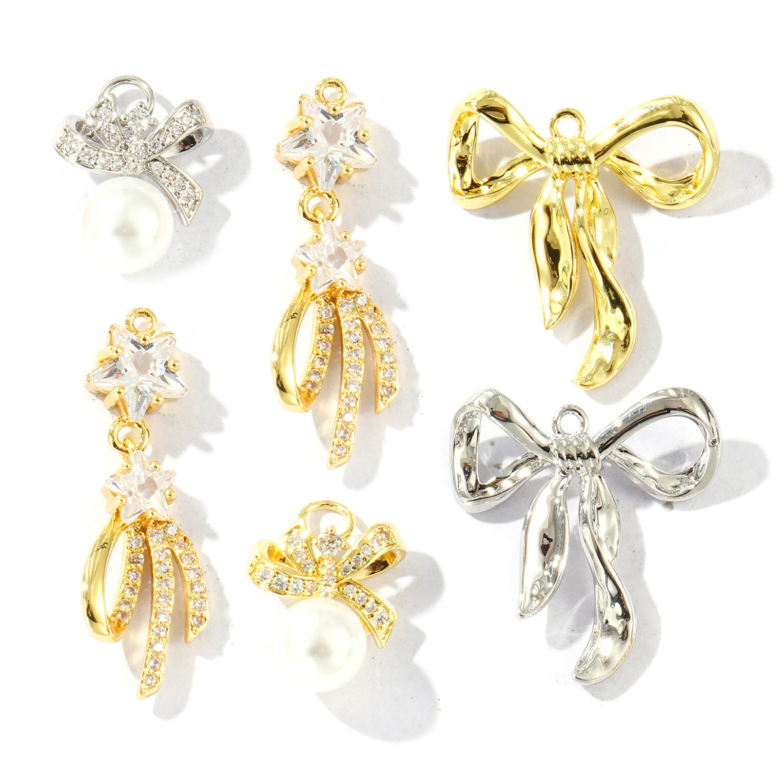 Picture of Brass Clothes Charms Multicolor Bowknot
