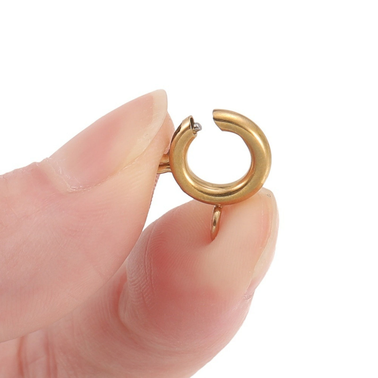 Image de 5 Pcs Fermoirs à Ressort en 304 Acier Inoxydable Respectueux de la Nature Multicolore