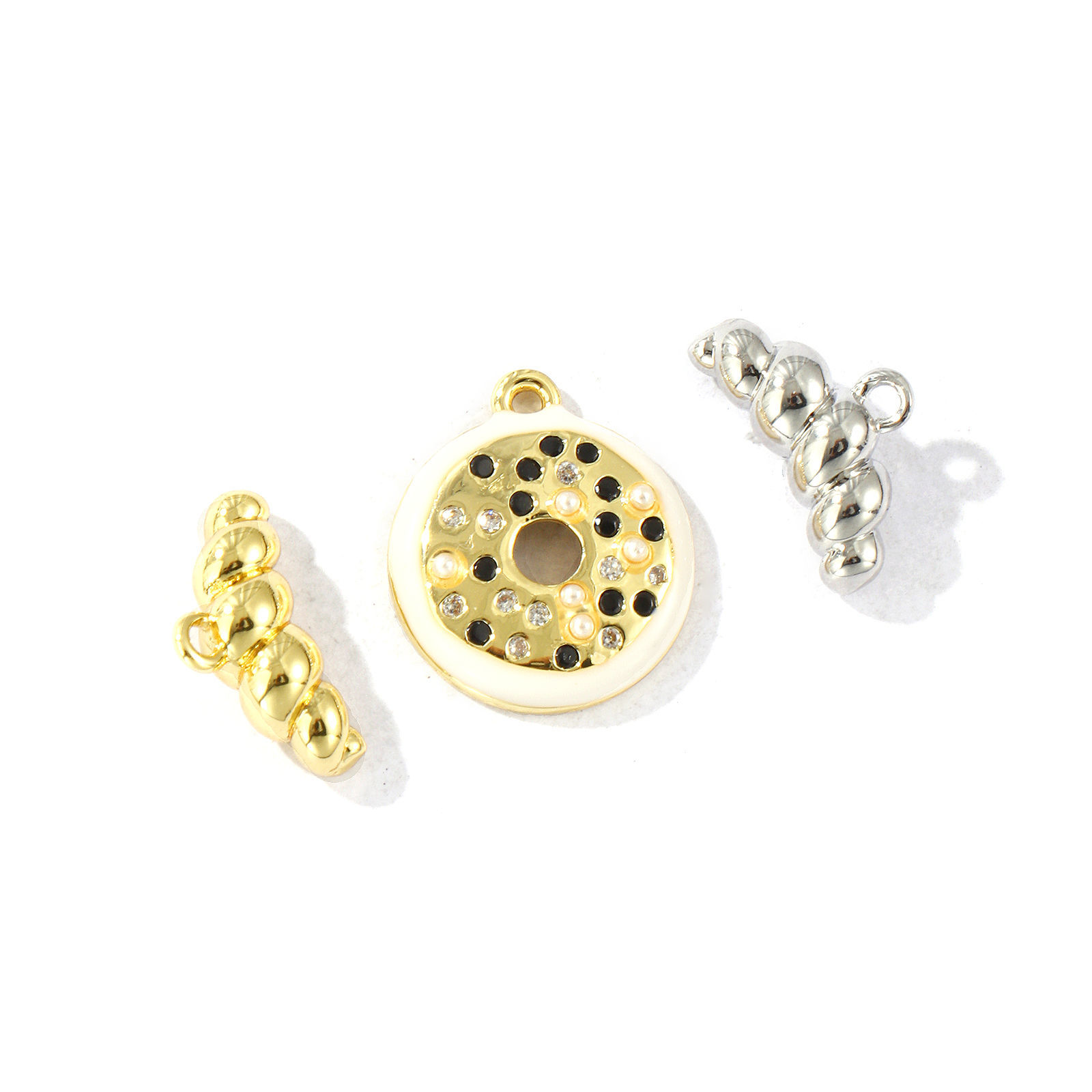 Picture of Brass Charms Multicolor Croissant Bread Donut