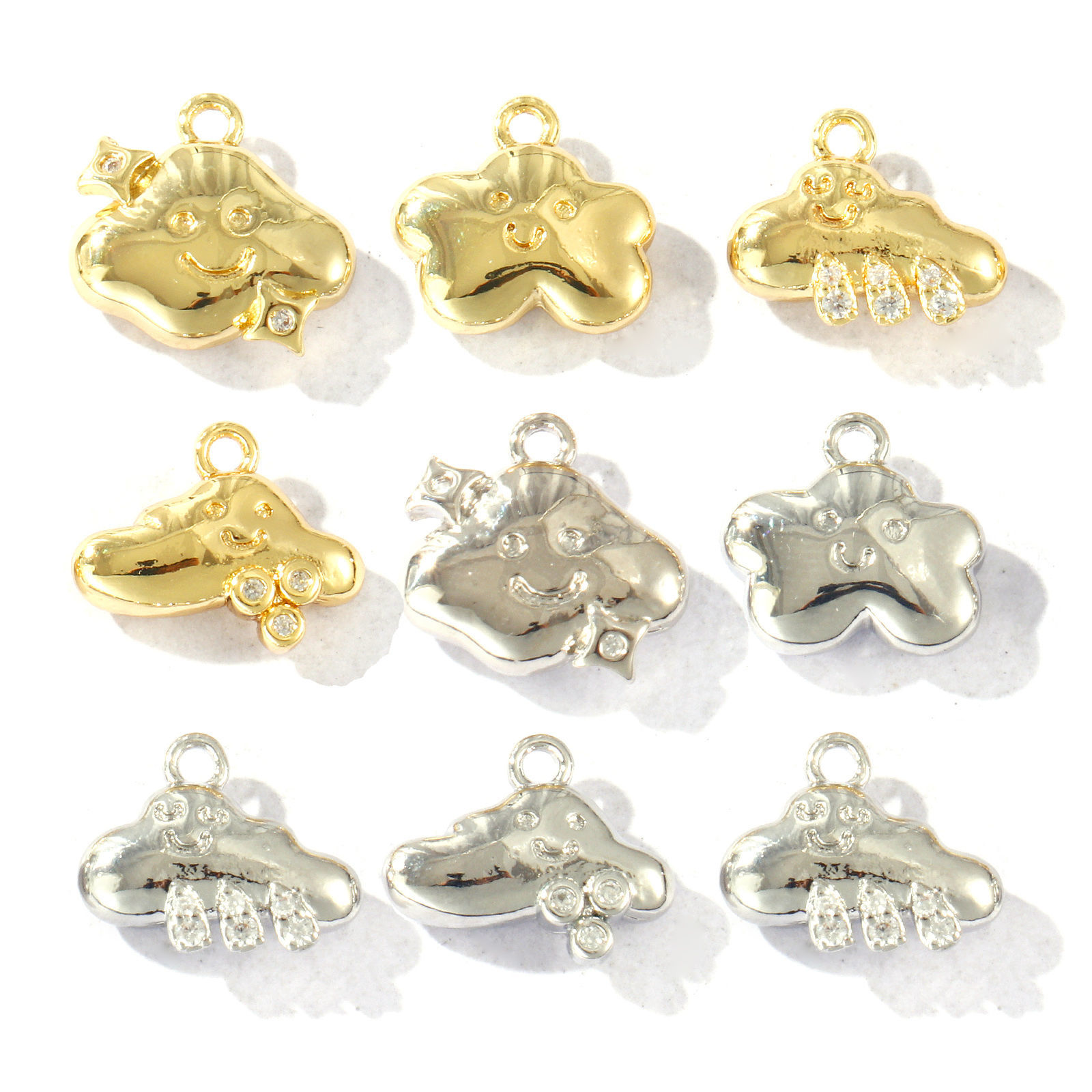 Picture of Brass Weather Collection Charms Wholesale Multicolor Cloud