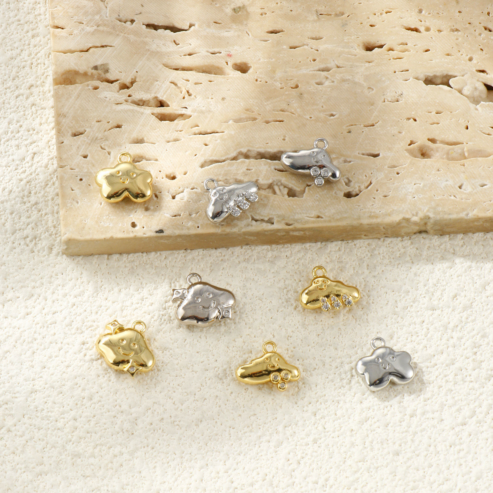 Picture of Brass Weather Collection Charms Wholesale Multicolor Cloud