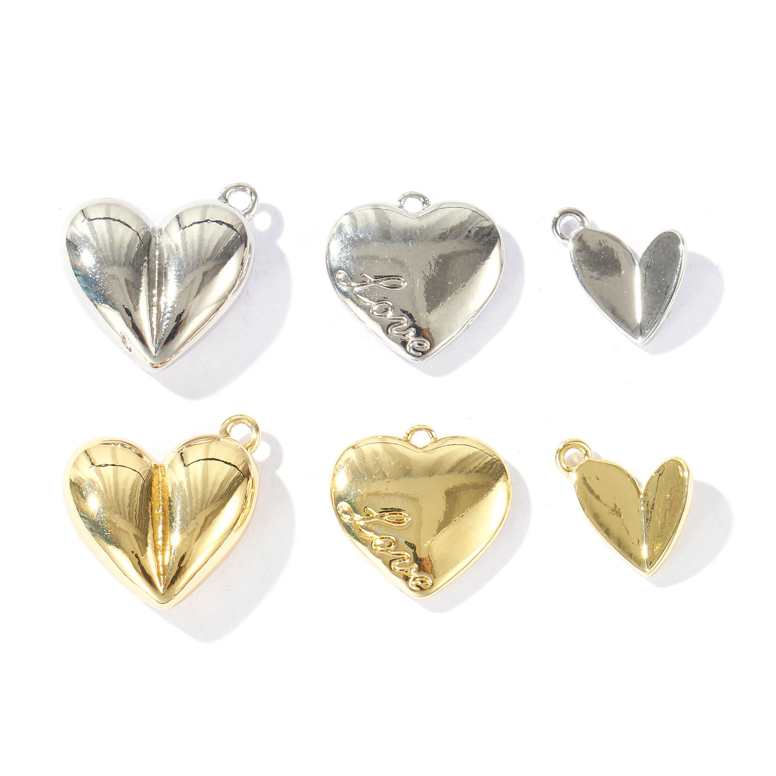 Picture of Brass Valentine's Day Charms Wholesale Multicolor Heart