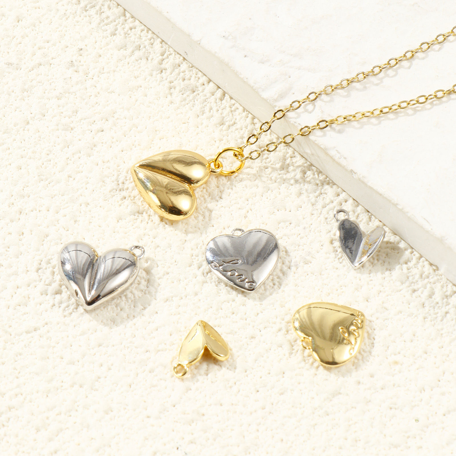 Picture of Brass Valentine's Day Charms Wholesale Multicolor Heart