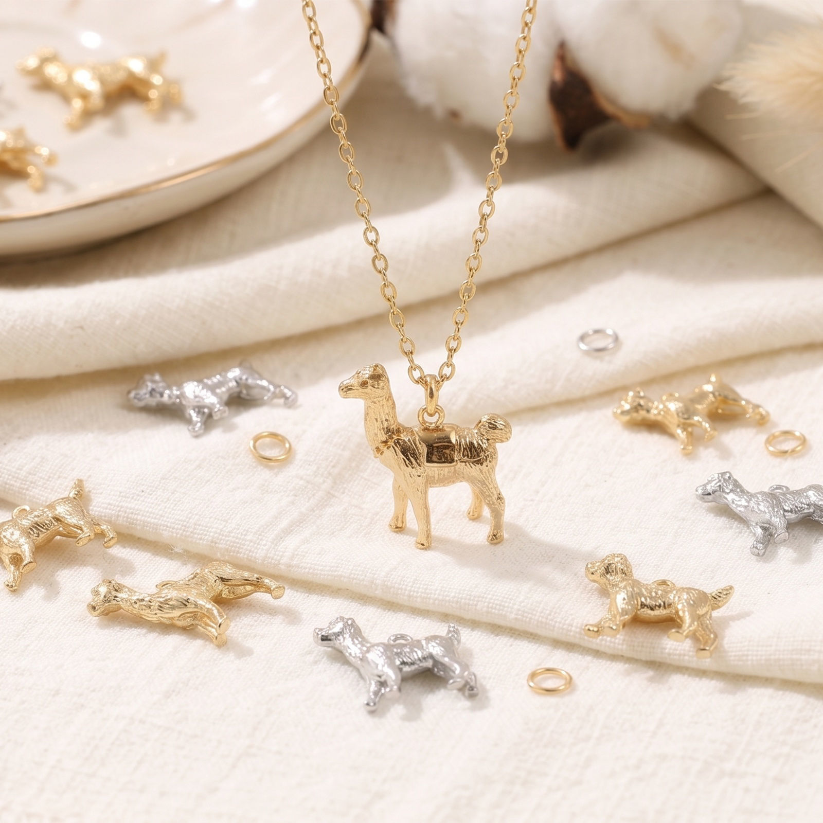 Picture of Eco-friendly Brass Charms Wholesale Real Gold Plated Animal 3D