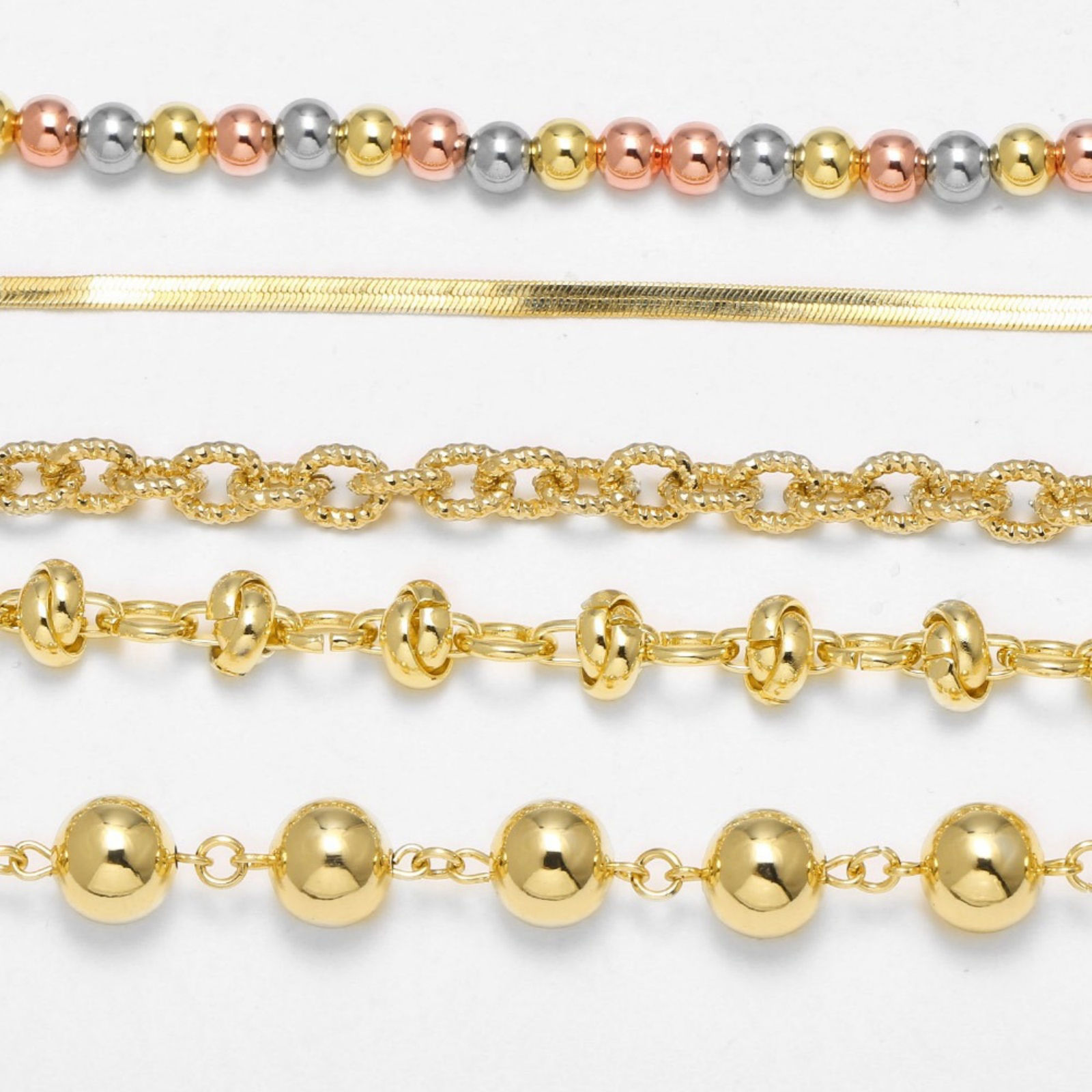 Immagine di 1 Pz Ottone Catena Collana All'Ingrosso Multicolore