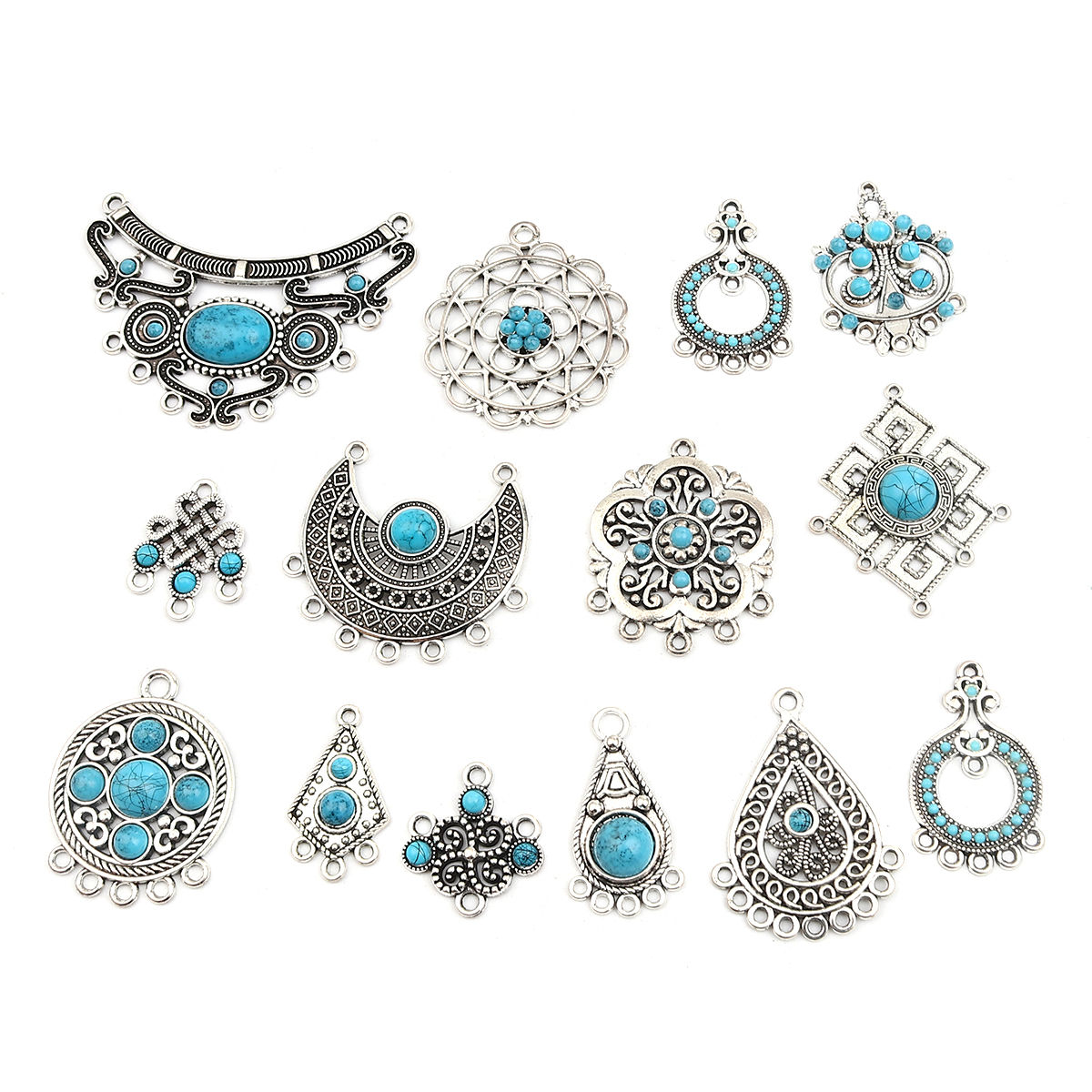 Изображение Boho Chic Bohemia Connectors Imitation Turquoise