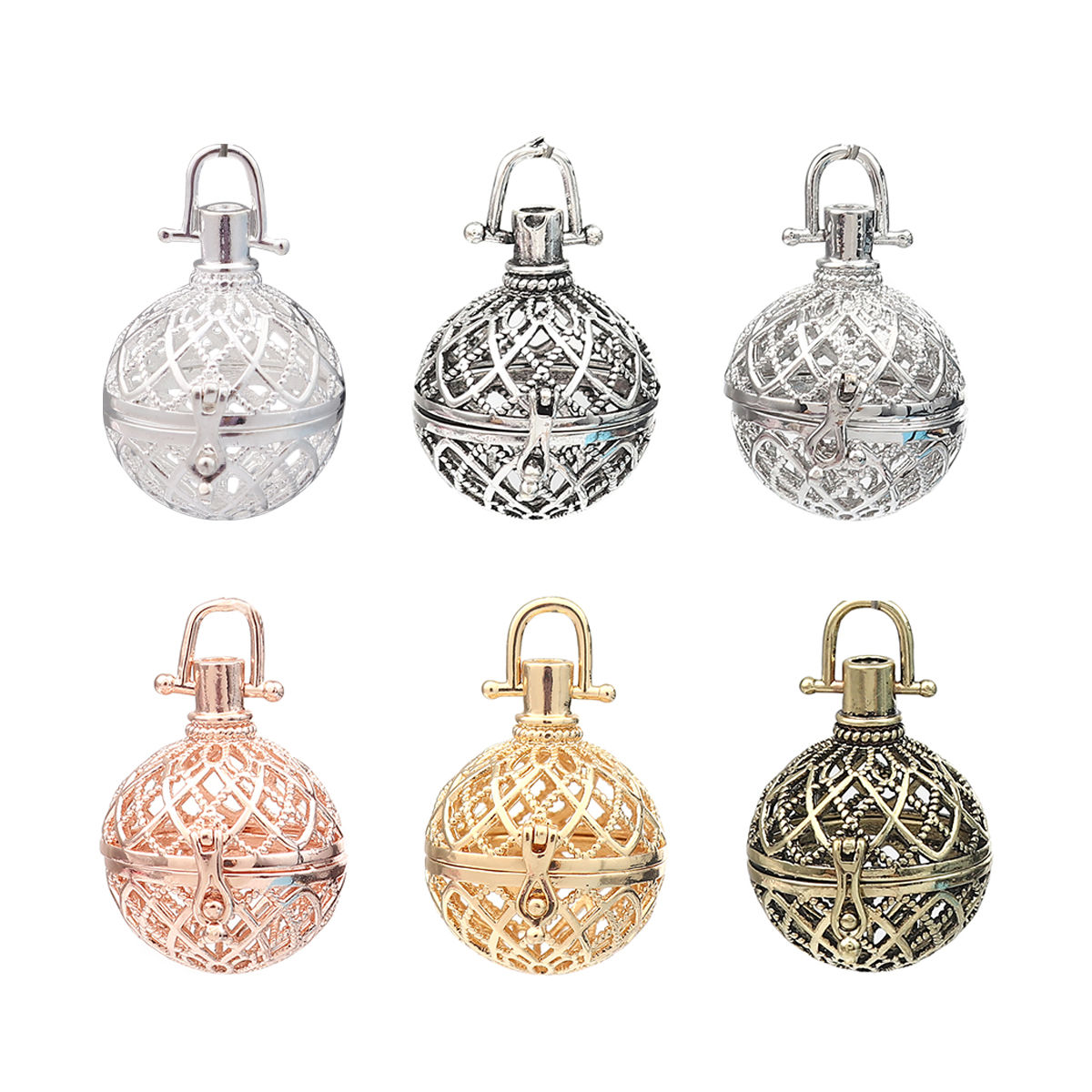 Picture of Zinc Based Alloy Pendants Round Disc Filigree