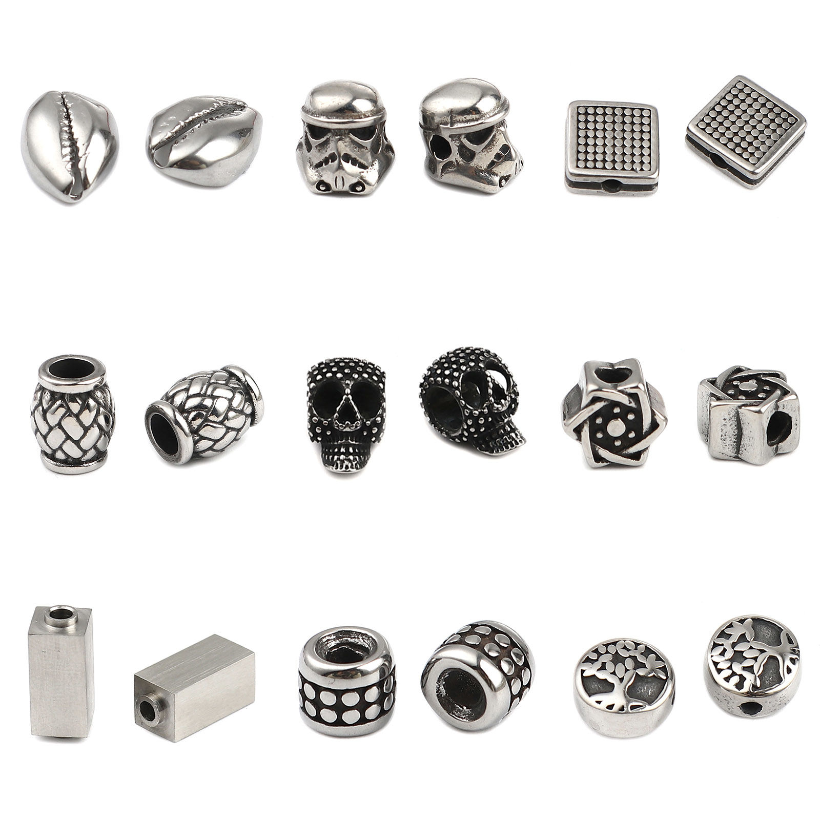 Picture of Stainless Steel Beads Antique Silver Color