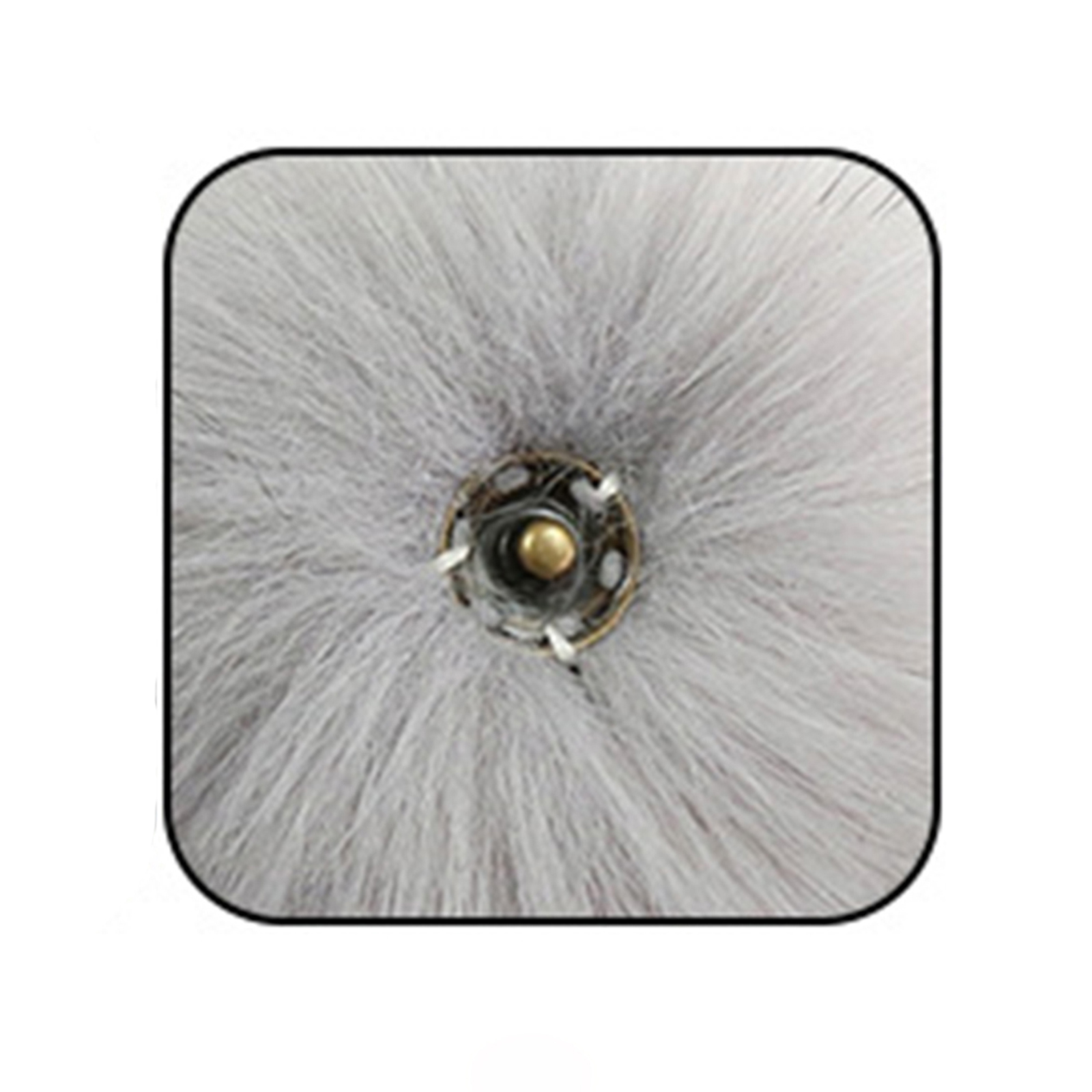 Bild von Kunstfaser Pompon Bommel Rot Rund Fake-Fuchspelz 8cm Dia., 6 Stück