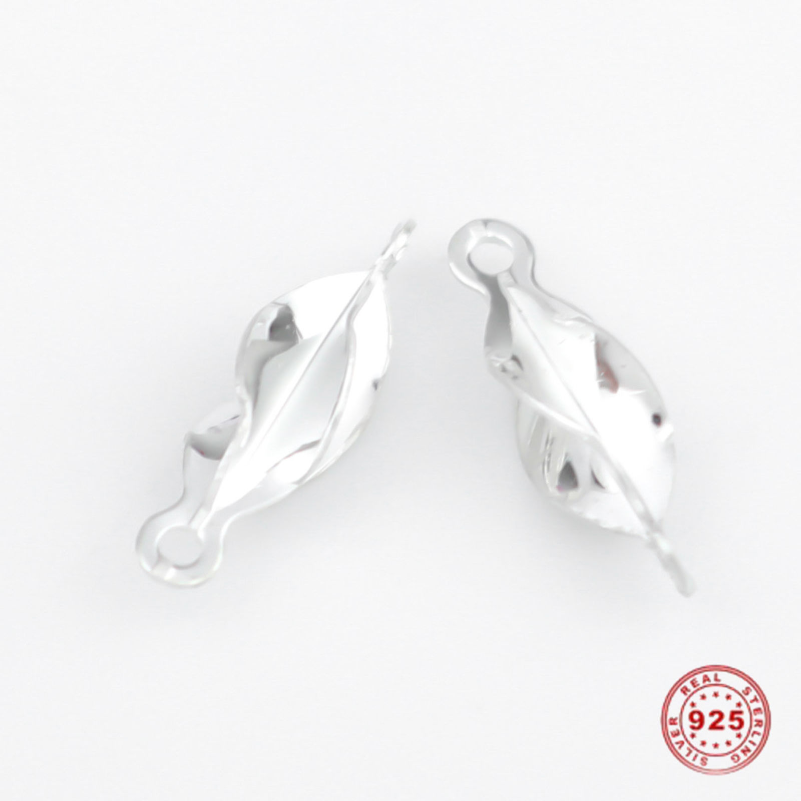 Picture of Sterling Silver Connectors Irregular Silver 7mm x 1.7mm, 1 Gram (Approx 40-41 PCs)