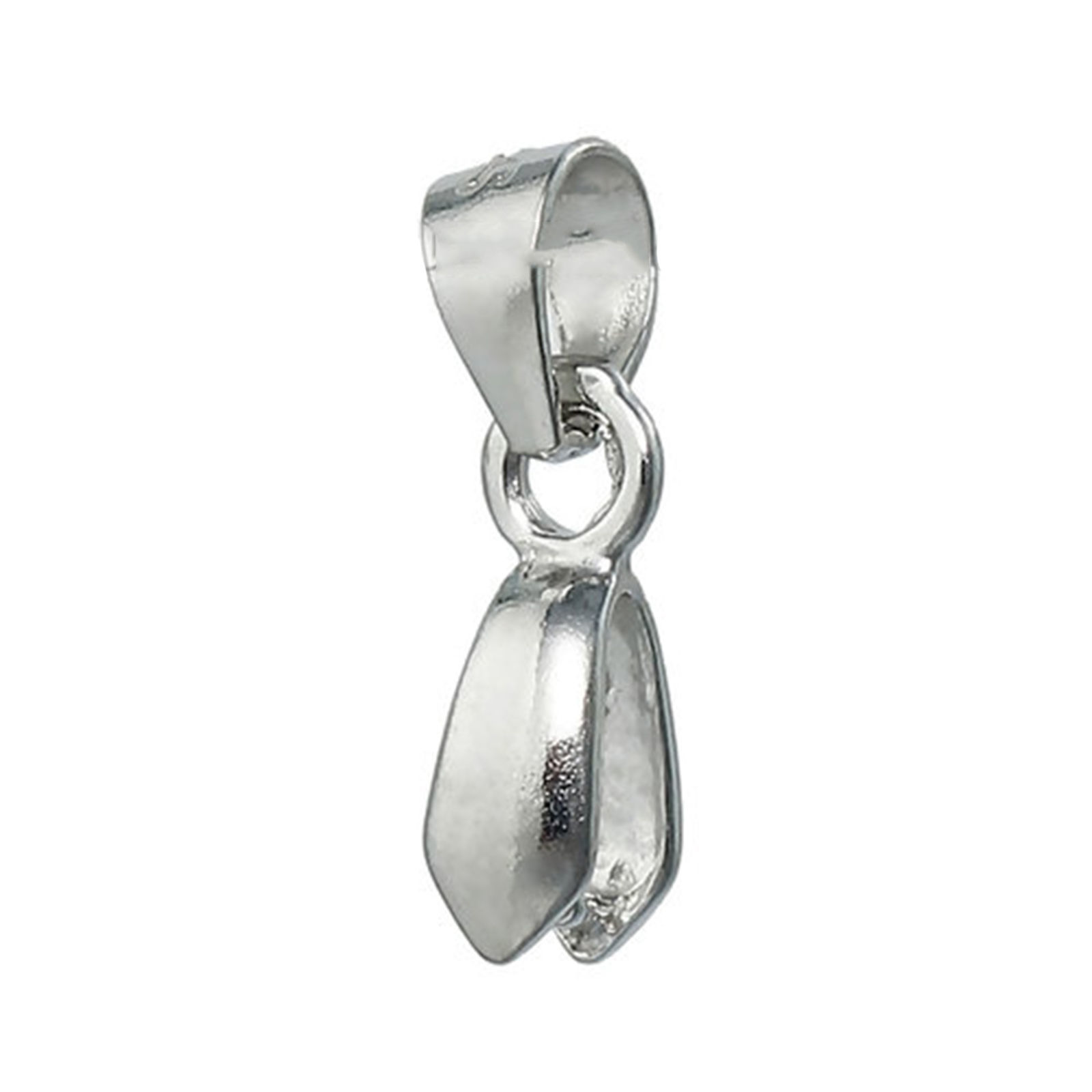 Imagen de Plata de Ley Pellizque Fianzas Clip Plata 11mm x 4mm, 1 Unidad