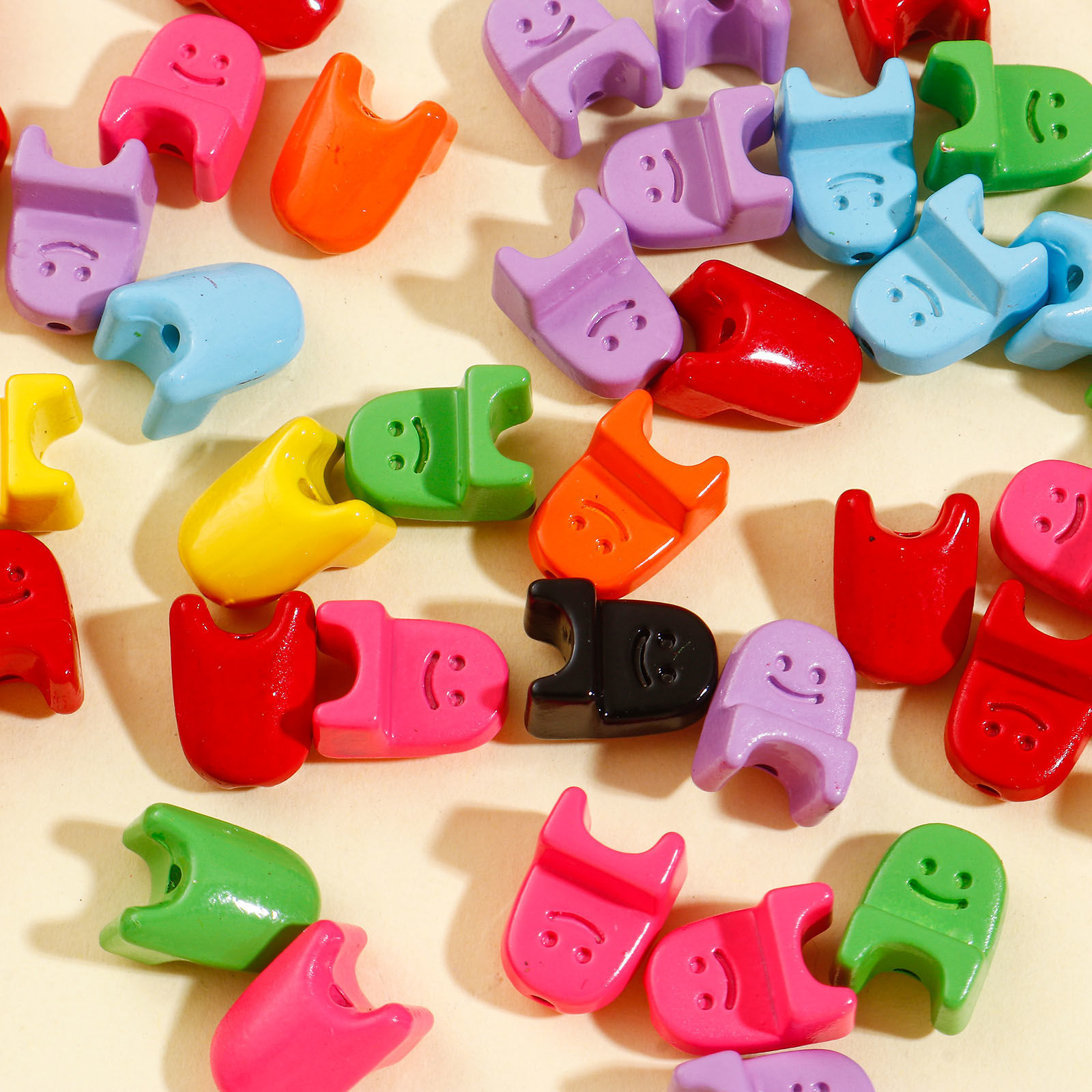 Picture of Zinc Based Alloy Spacer Beads For DIY Jewelry Making Multicolor Enamel