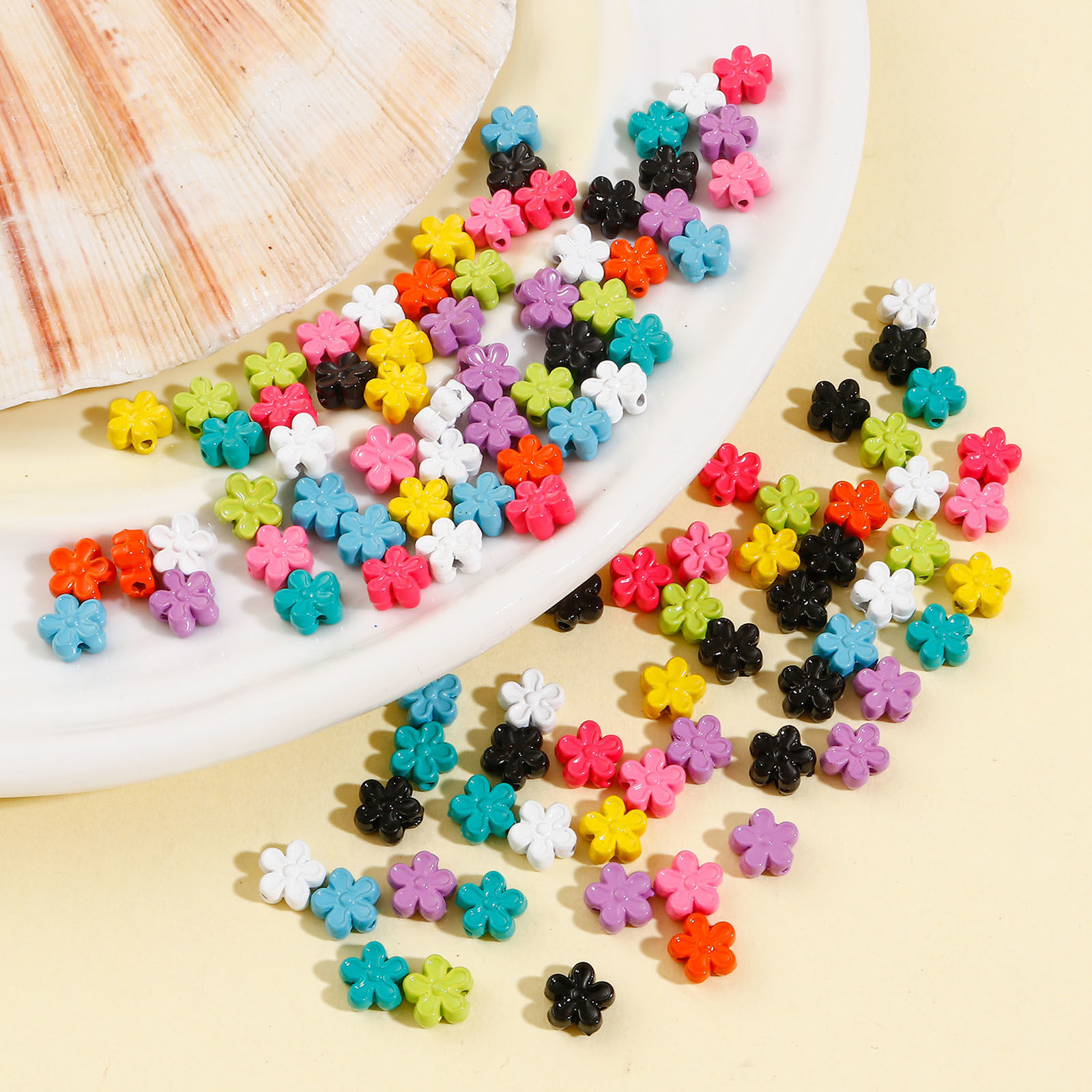 Picture of Zinc Based Alloy Spacer Beads For DIY Jewelry Making Multicolor Enamel