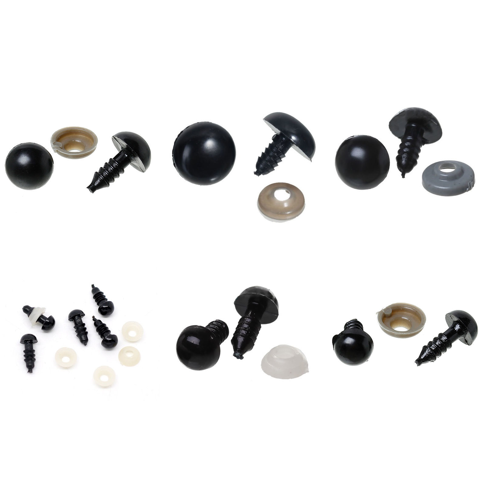 Image de 50 Kits Accessoires de Bricolage Artisanal en Plastique Poupée Yeux